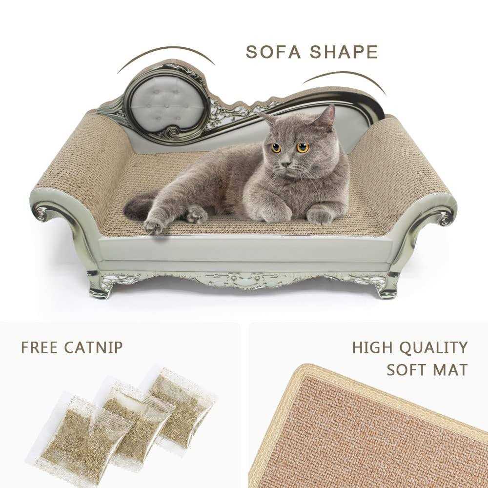 SONGWAY Cat Scratcher Sofa Bed Corrugated Cardboard Scratching Lounge Luxury Scratching Post Furniture Protecter with Textured - Healthber