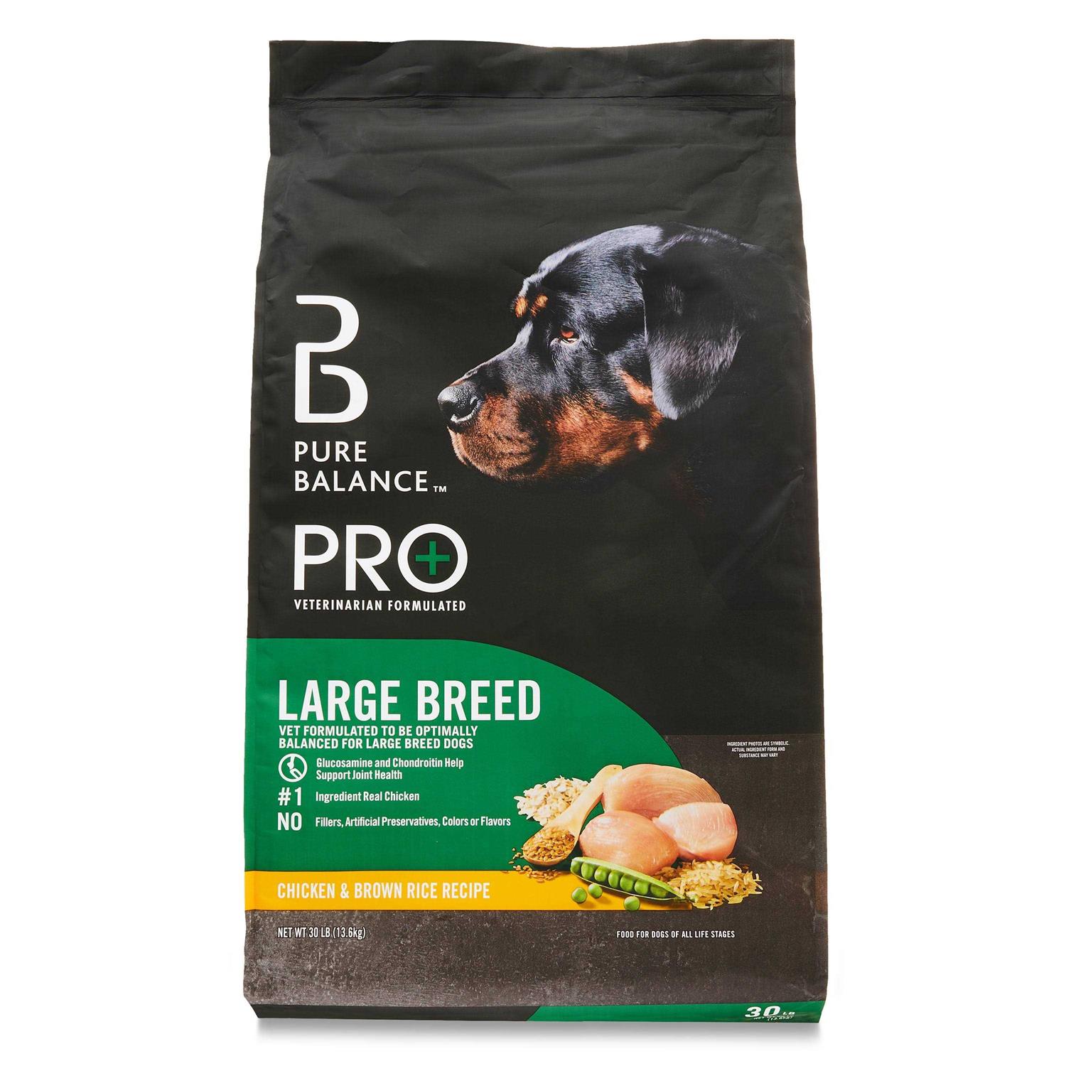Pure Balance Pro+ Large Breed Chicken & Brown Rice Recipe Dry Dog Food - Healthber