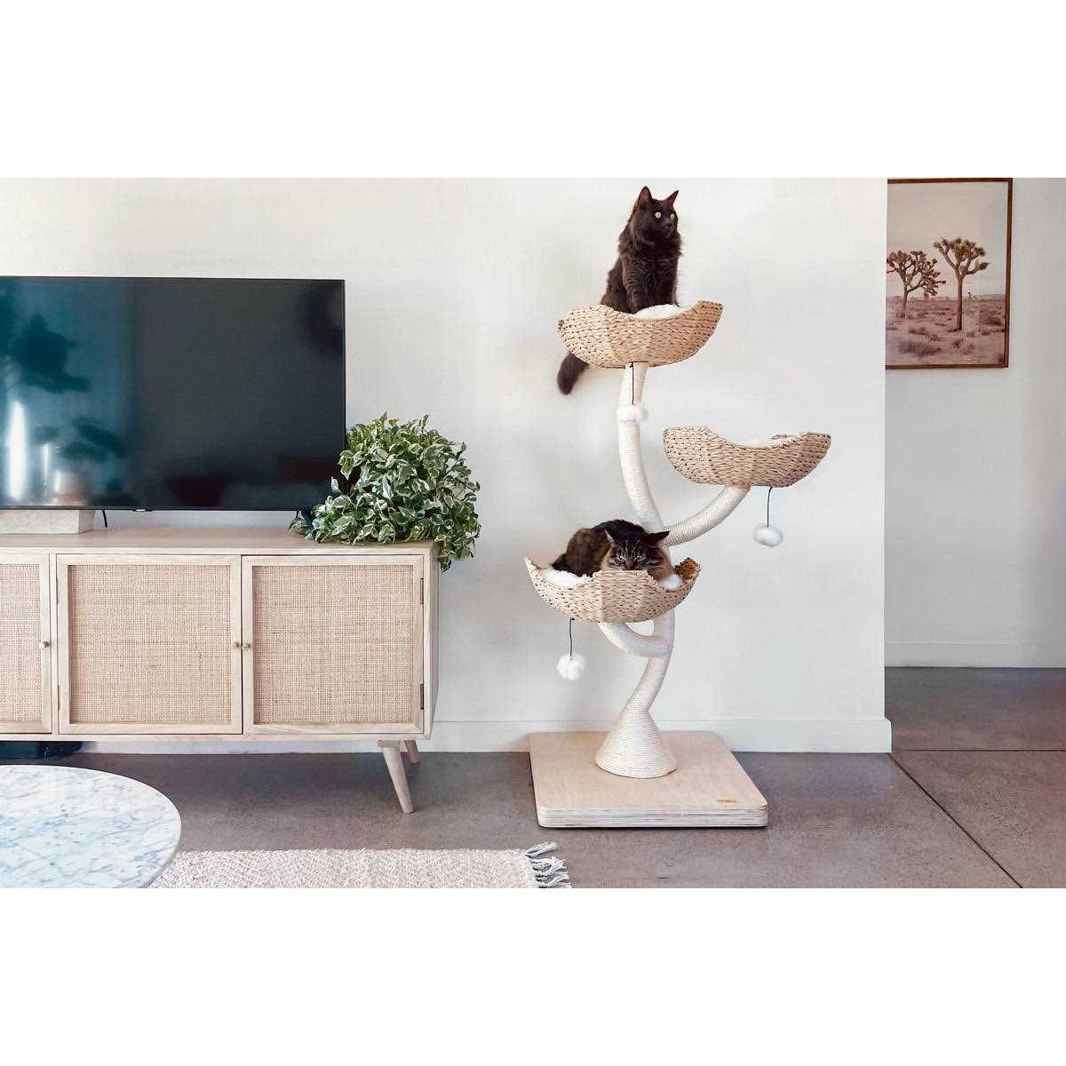 Maupets Mau Ivy 3 Modern Cat Tree - Healthber