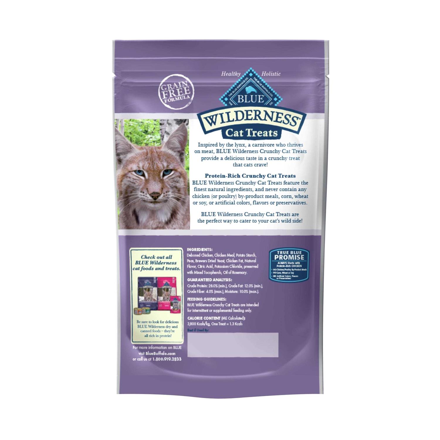Blue Buffalo Wilderness Chicken Crunchy Cat Treats - Healthber