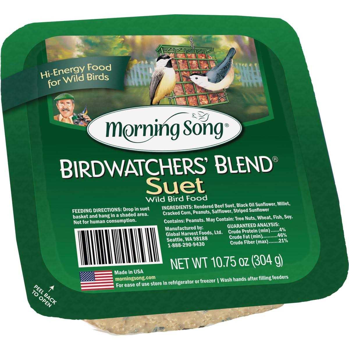 Morning Song Birdwatchers’ Blend Suet Wild Bird Food - Healthber