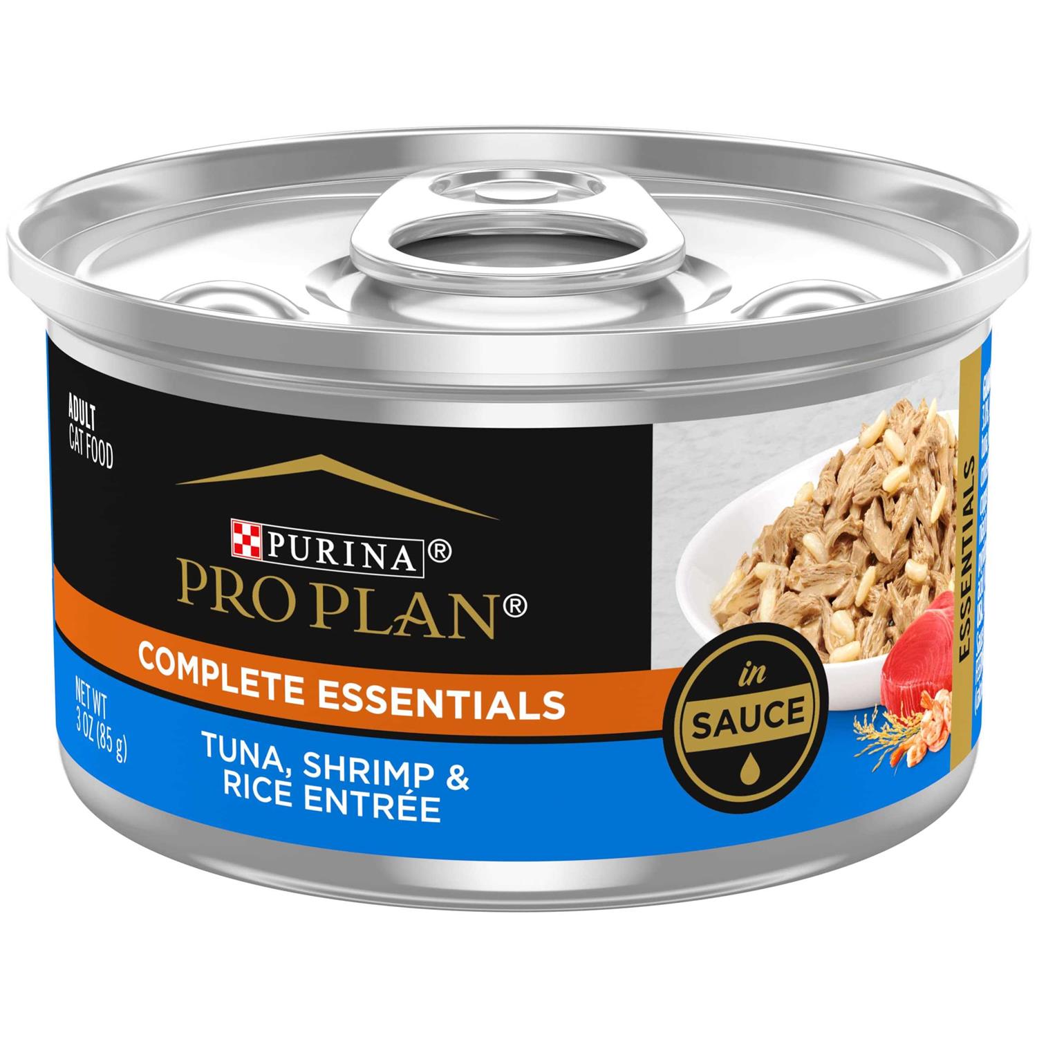 Purina Pro Plan Savor Adult Tuna Shrimp & Rice Entree in Sauce Canned Cat Food - Healthber