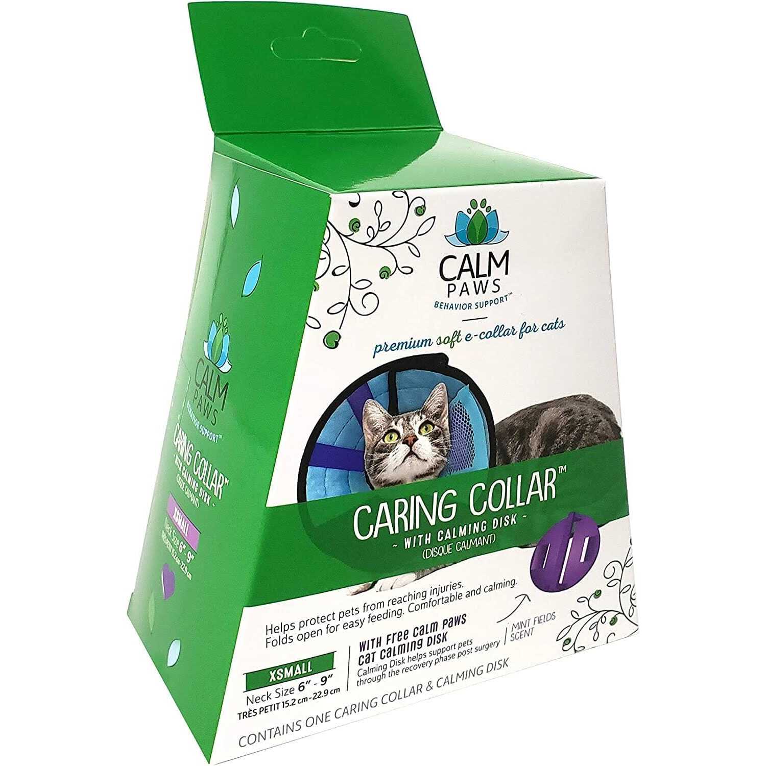 Calm Paws Cat Caring Collar w/ Calming Disk - Healthber