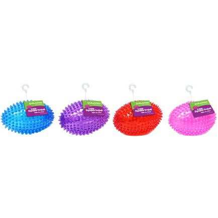 Gnawsome 4.5” Spiky Squeaker Football Dog Toy Large, Cleans Teeth and Promotes Good Dental and Gum Health for Your Pet - Healthber