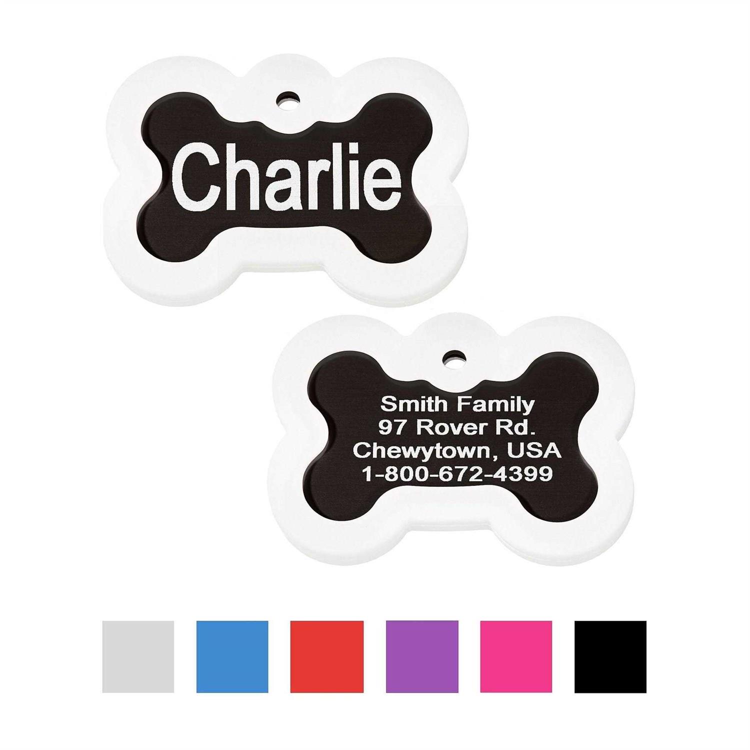 GoTags Anodized Aluminum Personalized Silencer Dog ID Tag - Healthber