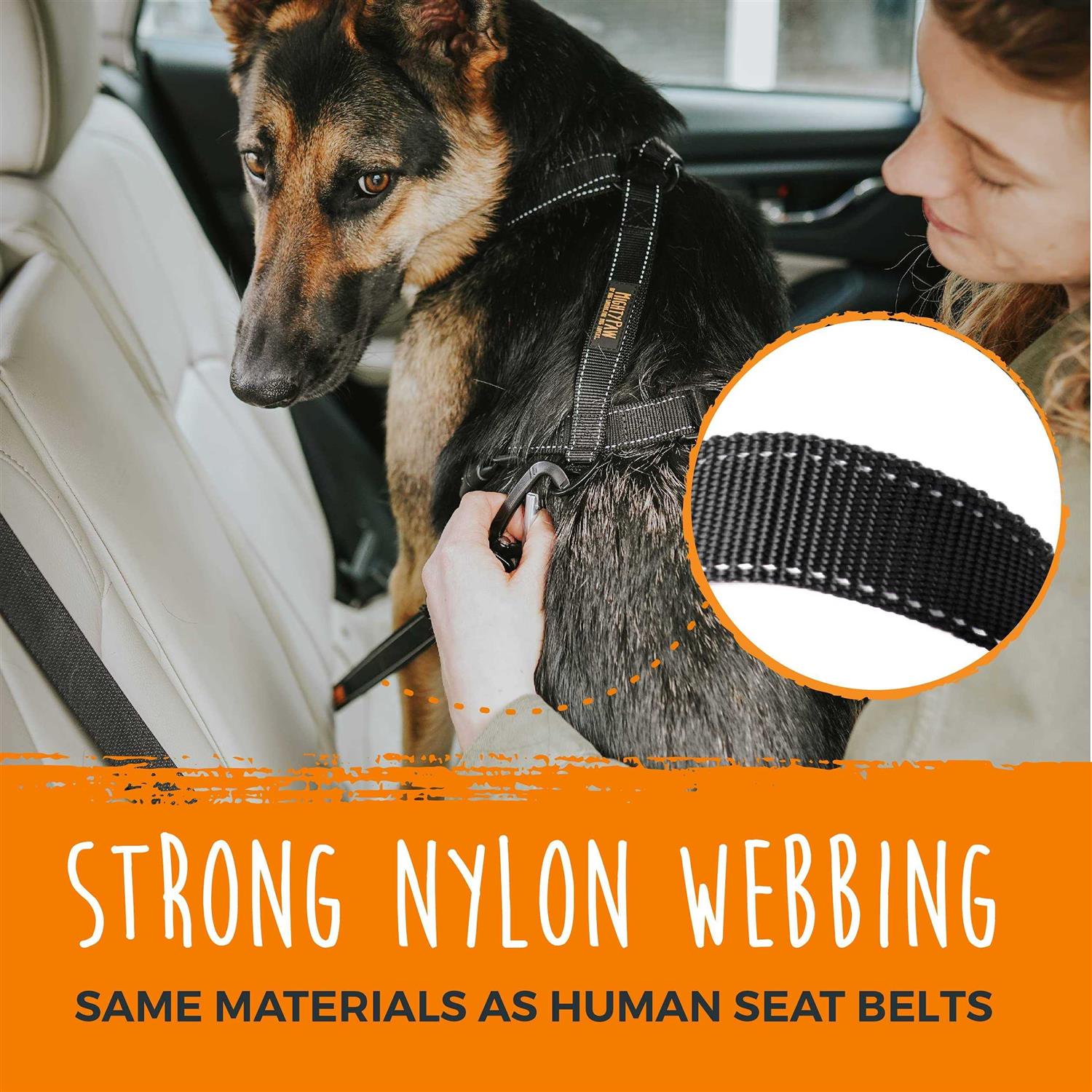 Mighty Paw Safety Belt Dog Seat Belt - Healthber
