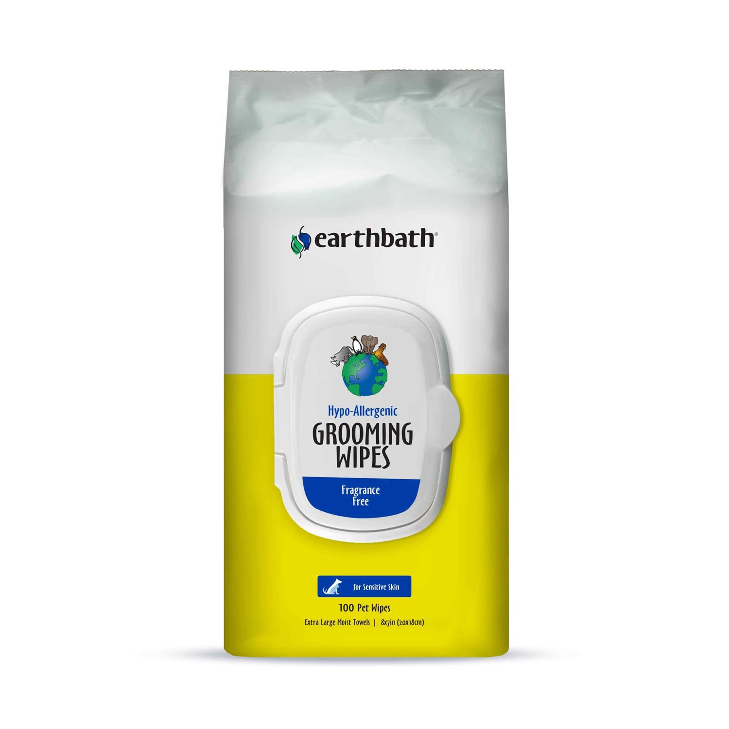 Earthbath Grooming Wipes Hypo Allergenic - Healthber