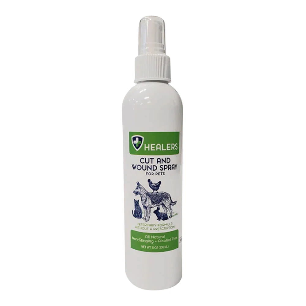 Healers Petcare Cut and Wound Spray, 8 oz - Healthber
