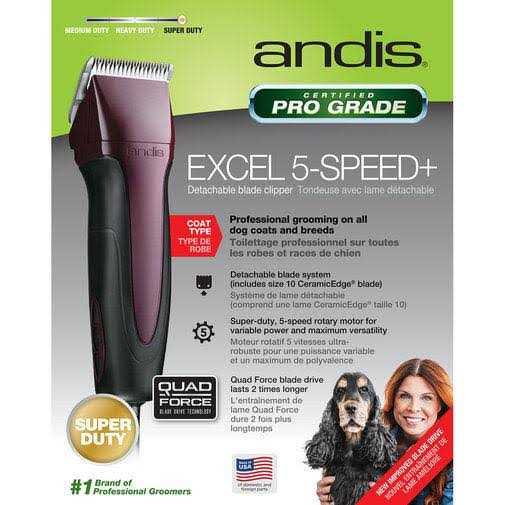 Andis Excel 5 Speed Clipper Fuchsia - Healthber
