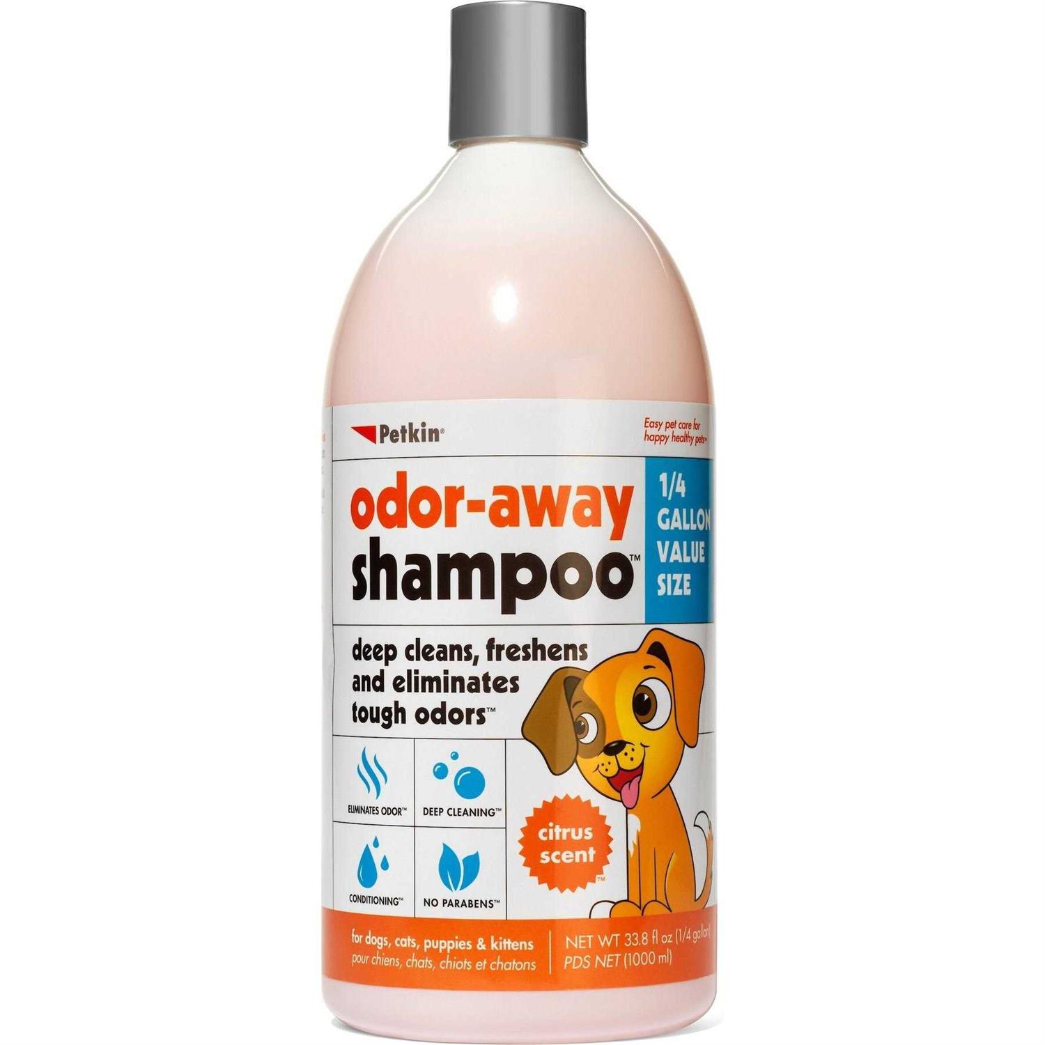 Petkin MegaValu Odor-Away Dog Shampoo - Healthber