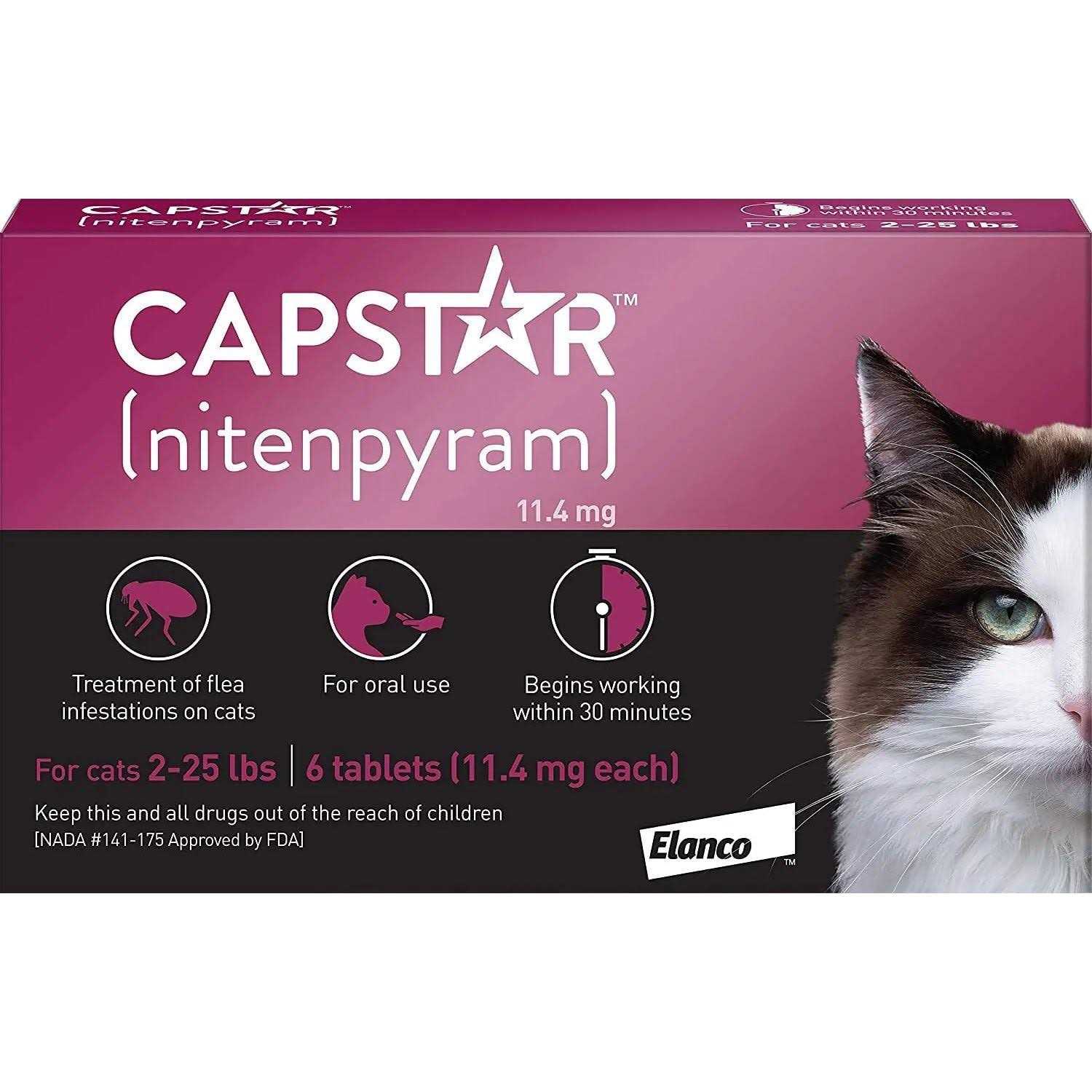 Capstar Flea Tablets for Cats 2-25 lbs - Healthber
