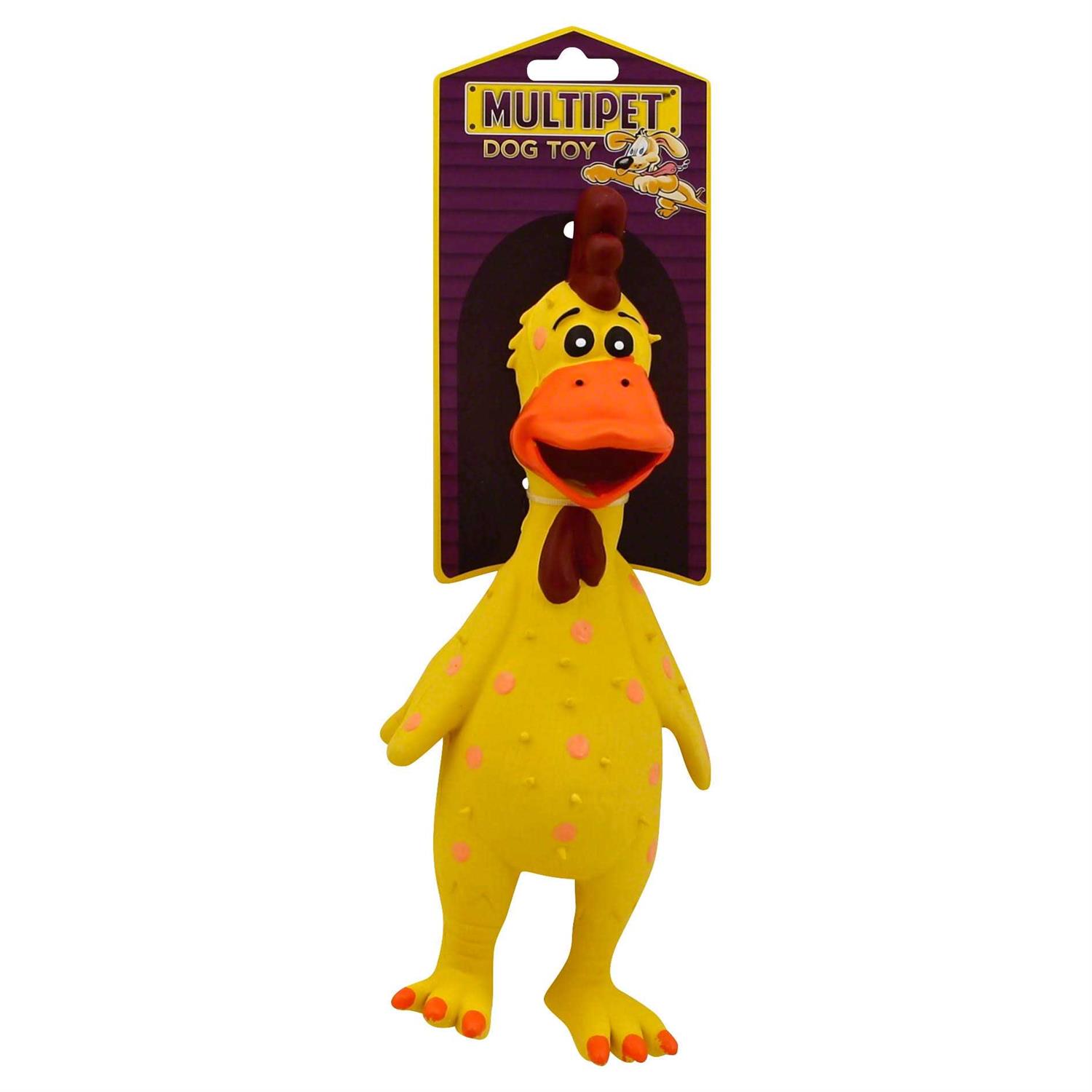 Multipet Globkens Chicken Dog Toy - Healthber