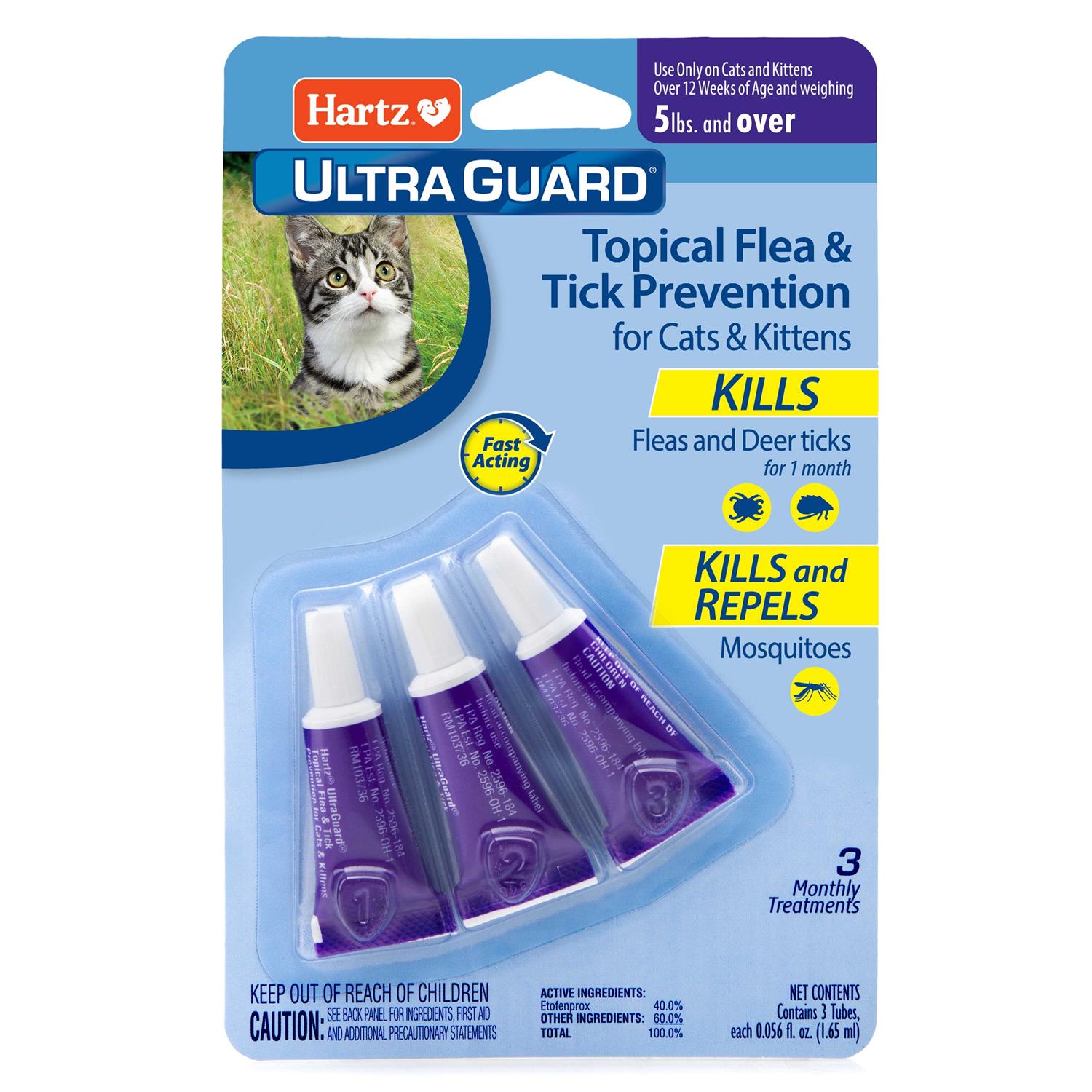 Hartz UltraGuard Topical Flea and Tick Prevention for Cats - Healthber