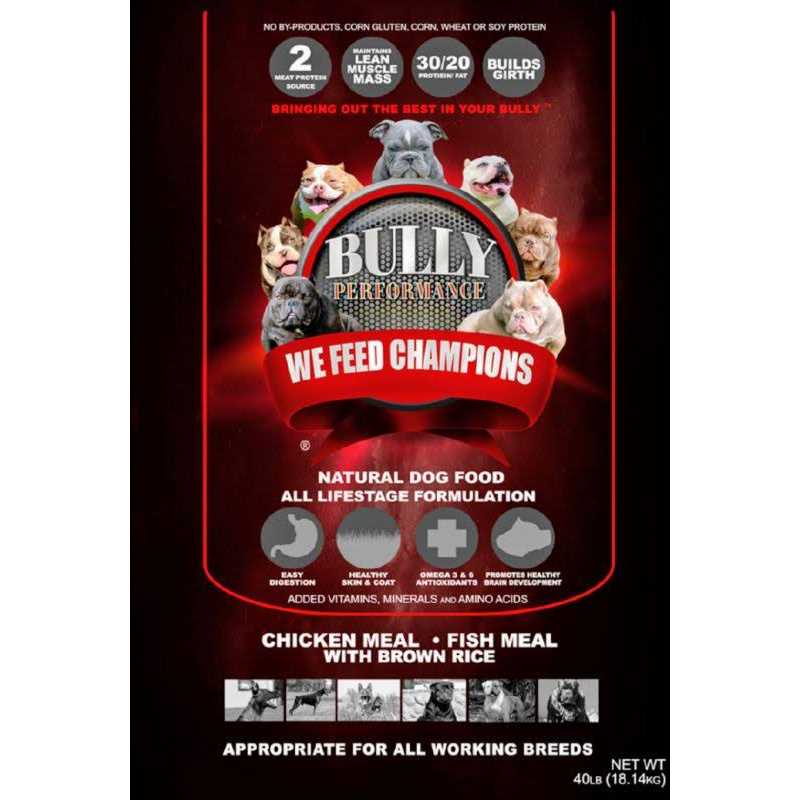 Bully Performance BP16932 All Life Stage Dog Feed Bag44 - Healthber