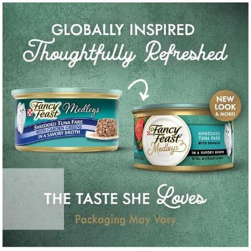 Fancy Feast Medleys Shredded Tuna Fare Wet Cat Food - Healthber