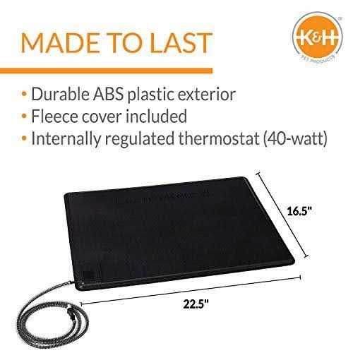 K&H Pet Products Lectro-Kennel Outdoor Heated Pad with Free Cover - Healthber
