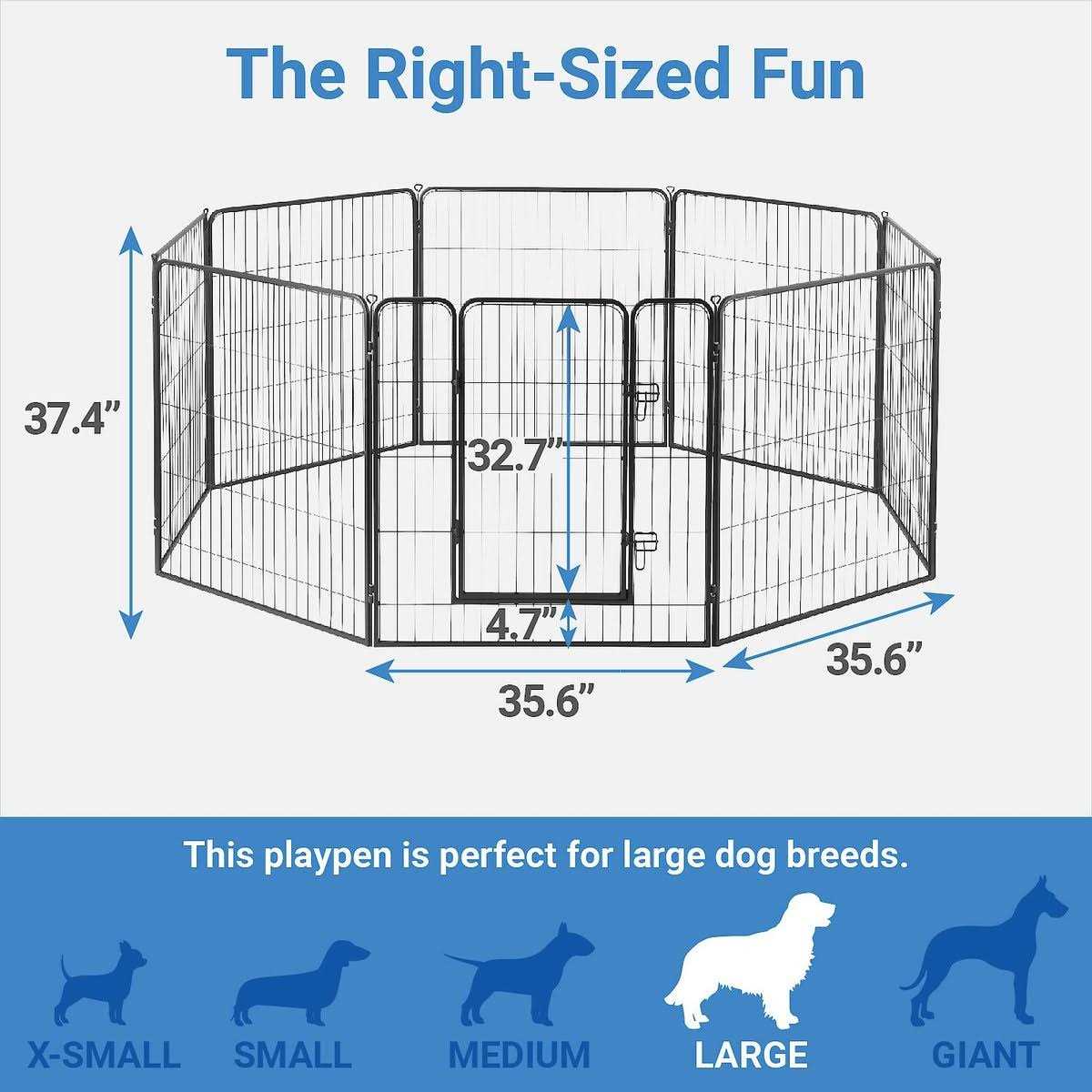 Frisco Ultimate Outdoor Lightweight Heavy Duty Steel Metal Playpen - Healthber