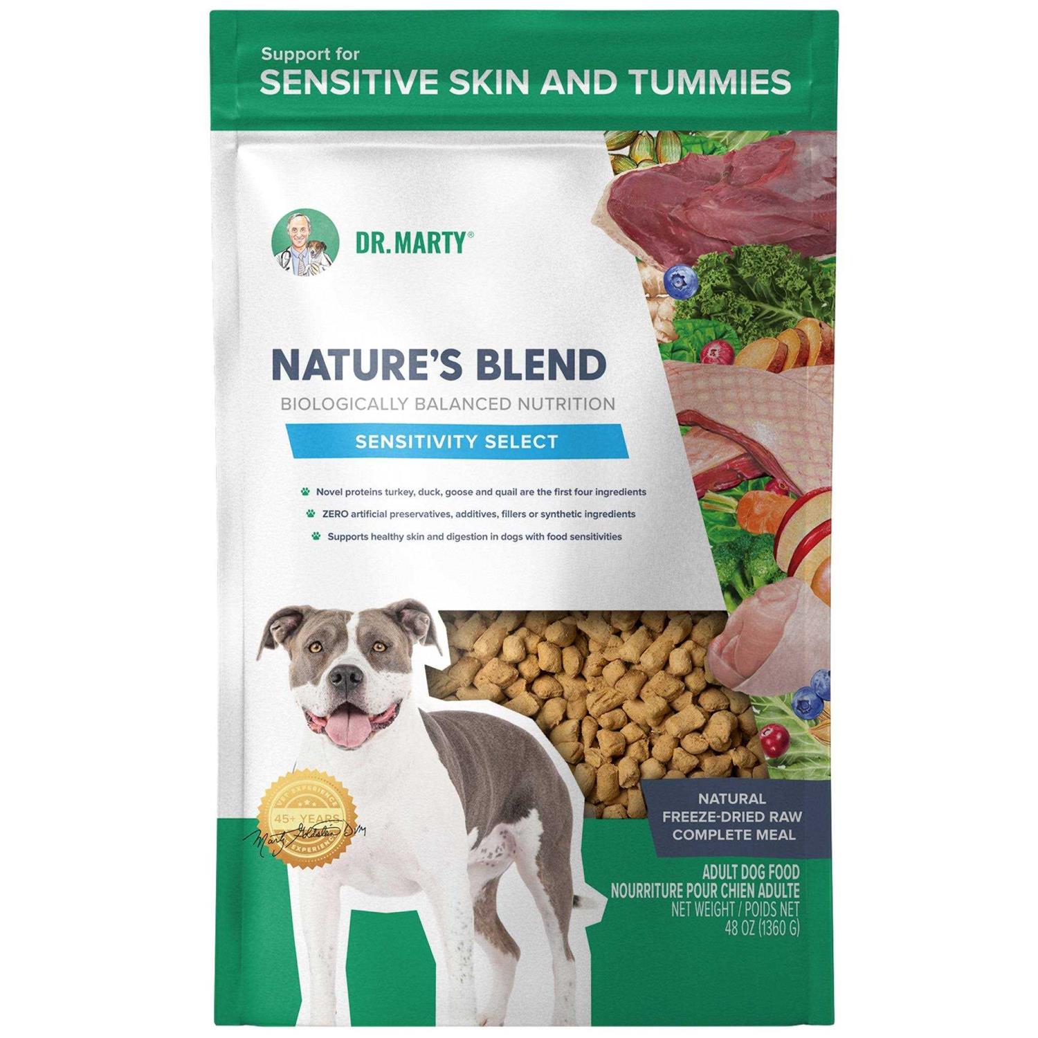 Dr Marty Nature’s Blend Sensitivity Select Freeze Dried Dog Food - Healthber