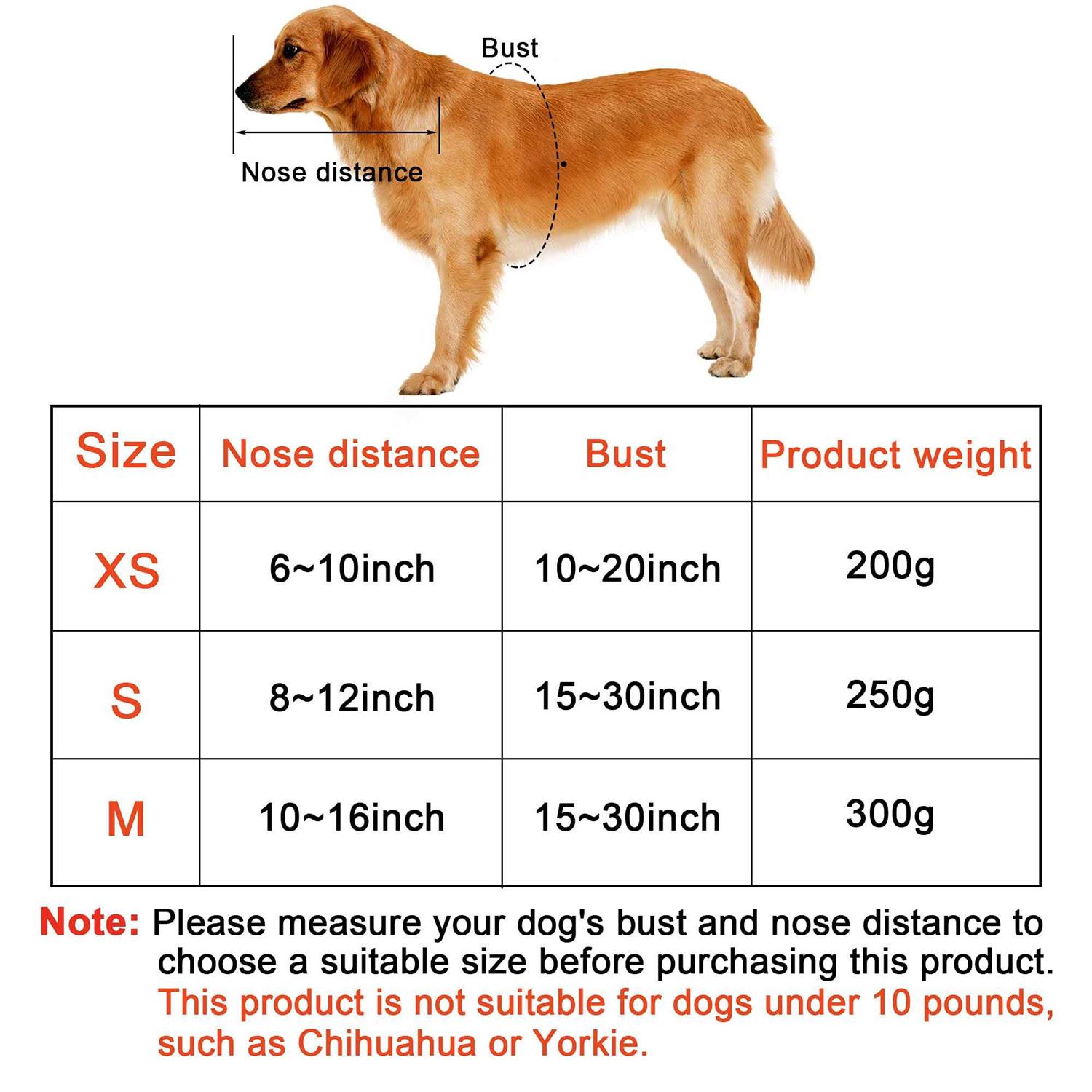 HQSLC Blind Dog Harness Guiding Device,Blind Dog Halo,Pet Anti-Collision Ring for Protective&Build Confidence,Blind Dog Accessories - Healthber