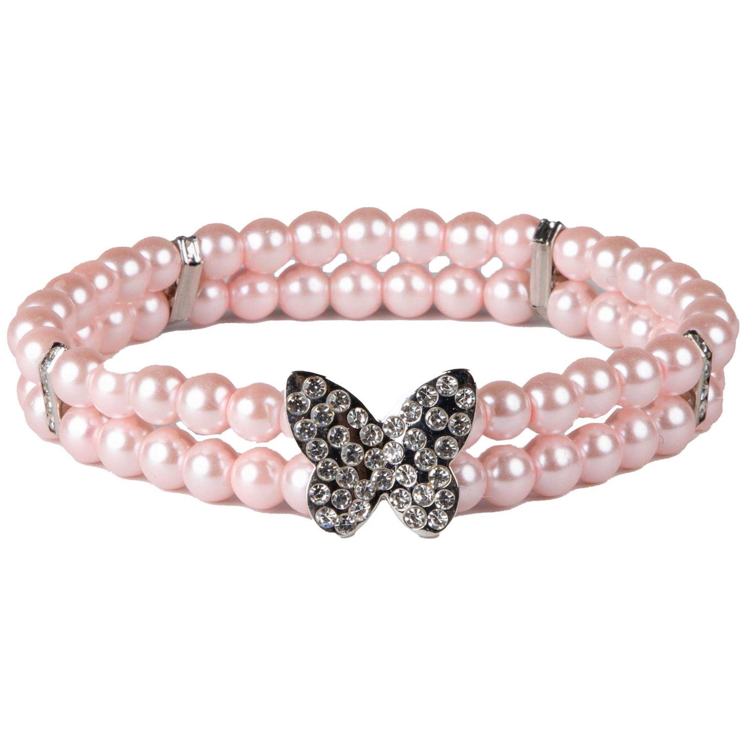 Doggy Parton Pink Sparkling Butterfly Neck Piece - Healthber