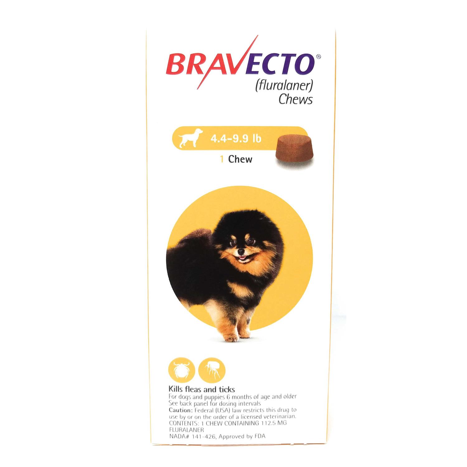 Bravecto Chews for Dogs 4.4-9.9 lbs - Healthber