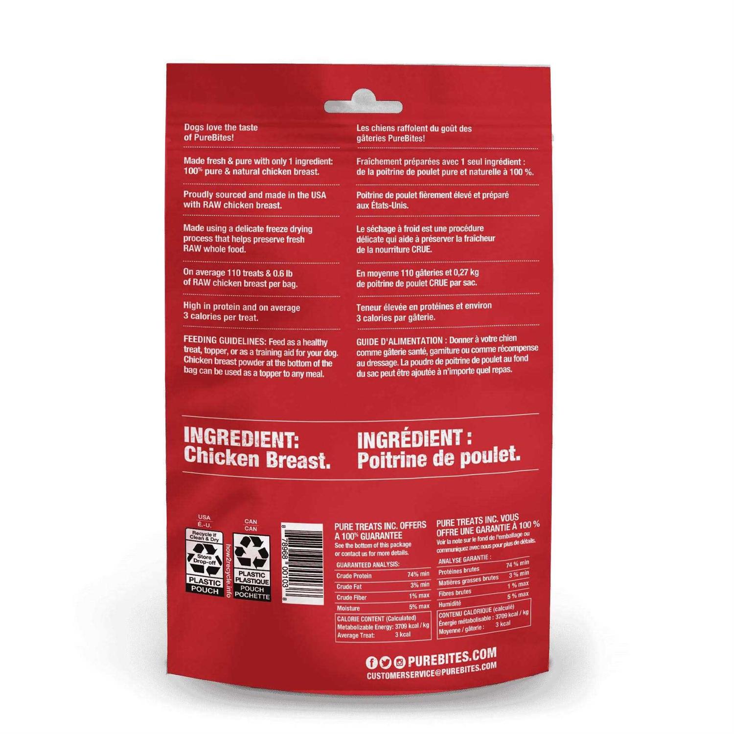 PureBites Chicken Breast Freeze Dried Dog Treats - Healthber