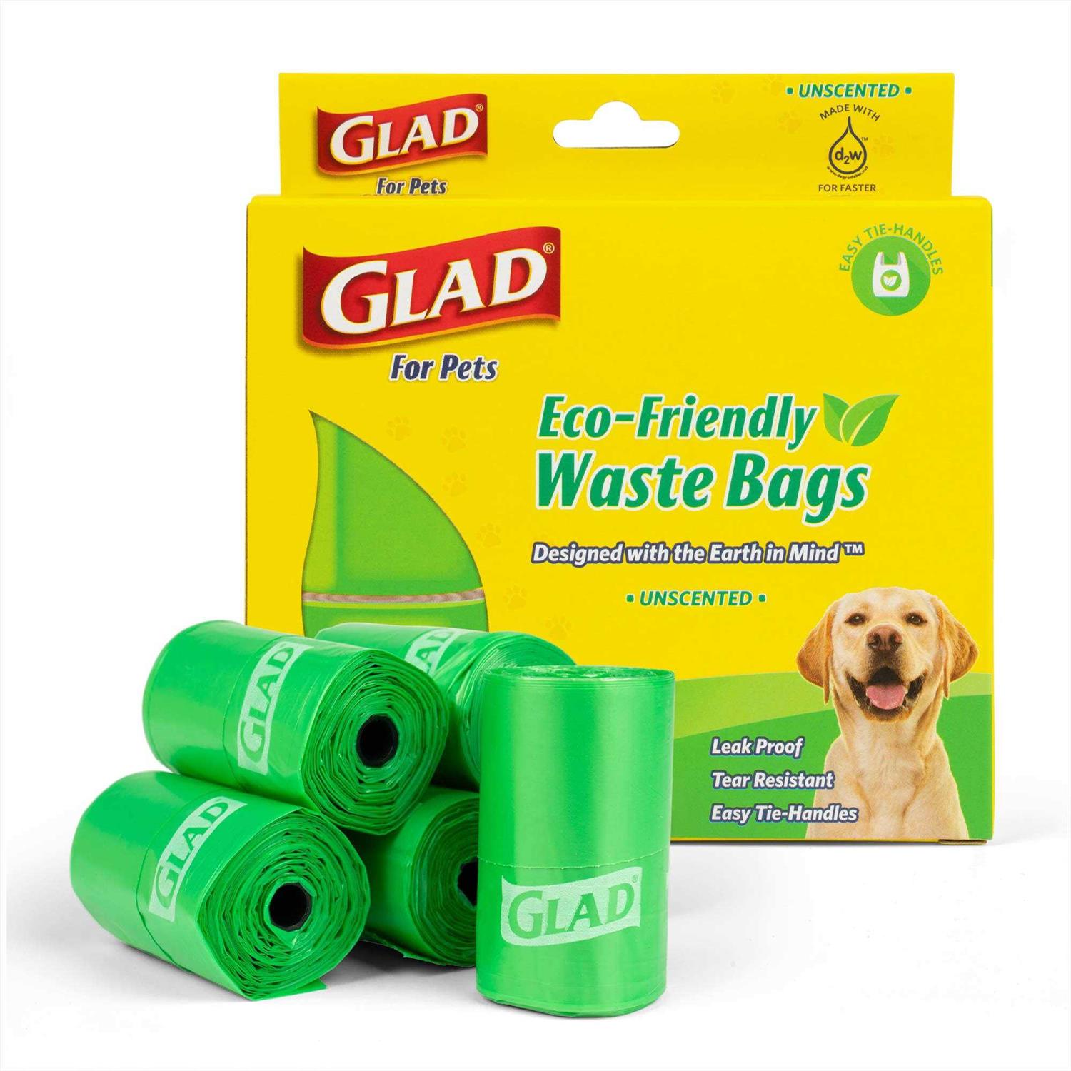 Glad Eco Friendly Easy Tie Handle Waste Bags - Healthber