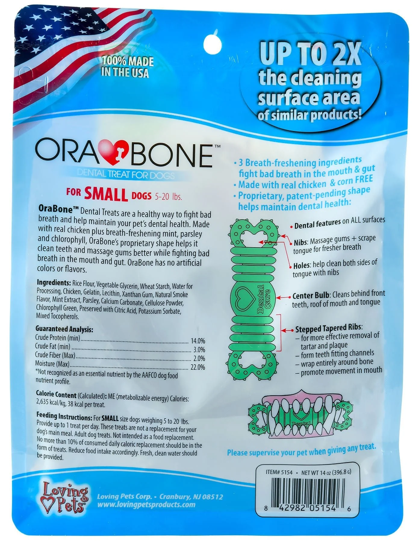 Ora-Bone Dental Treats, 14 oz Bag - Healthber