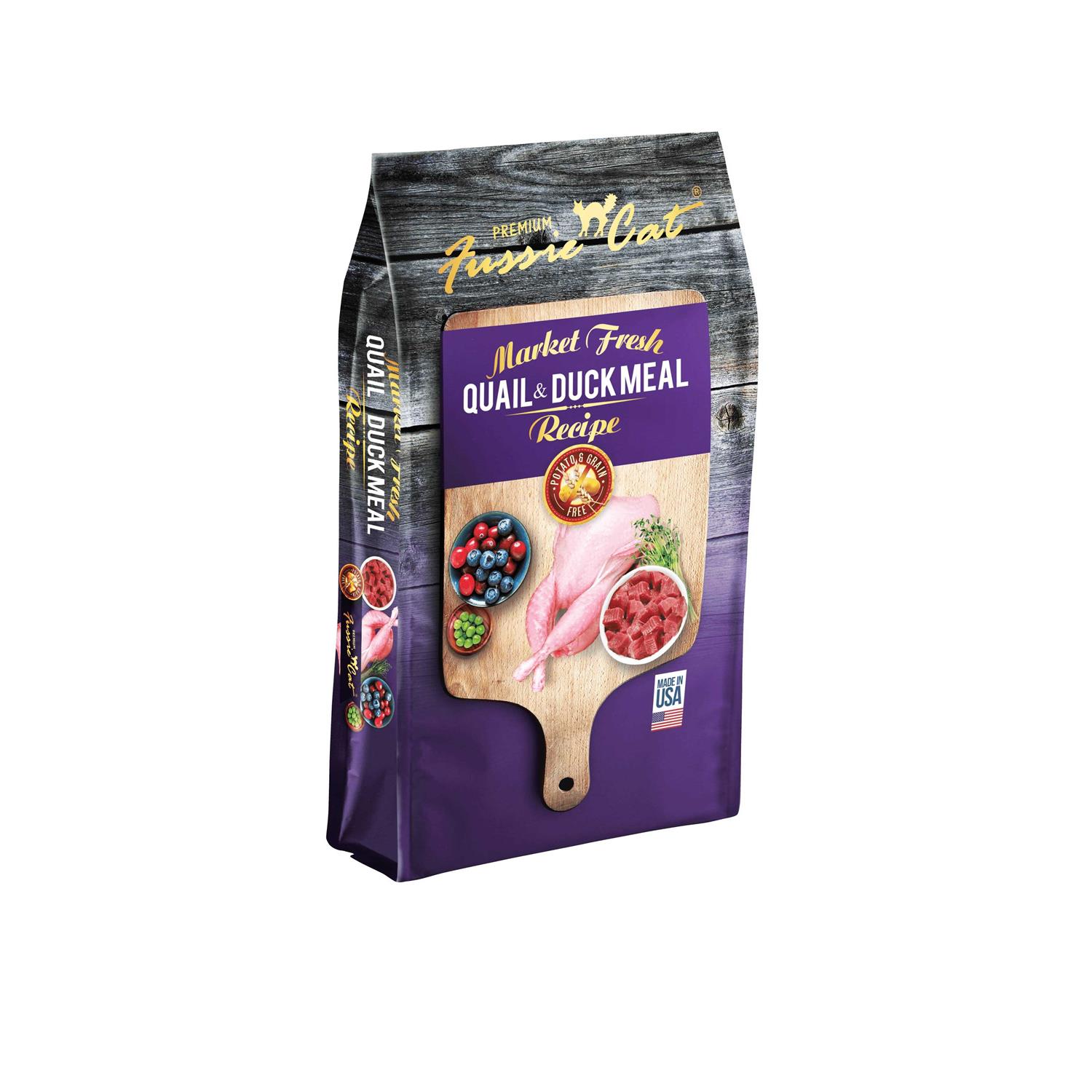 Fussie Cat Market Fresh Quail & Duck Meal Dry Cat Food - Healthber
