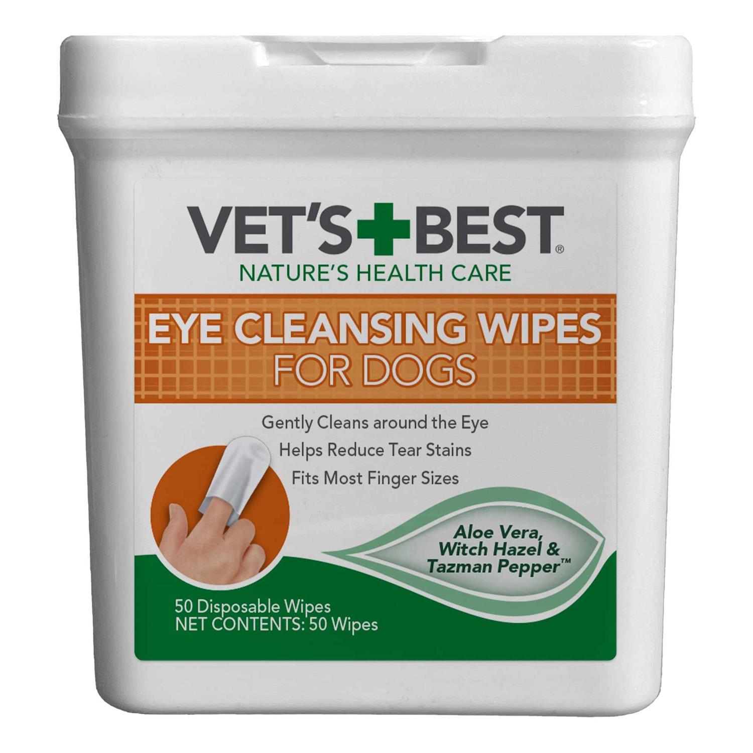 Vet’s Best Aloe Vera & Witch Hazel Eye Cleansing Wipes for Dogs - Healthber