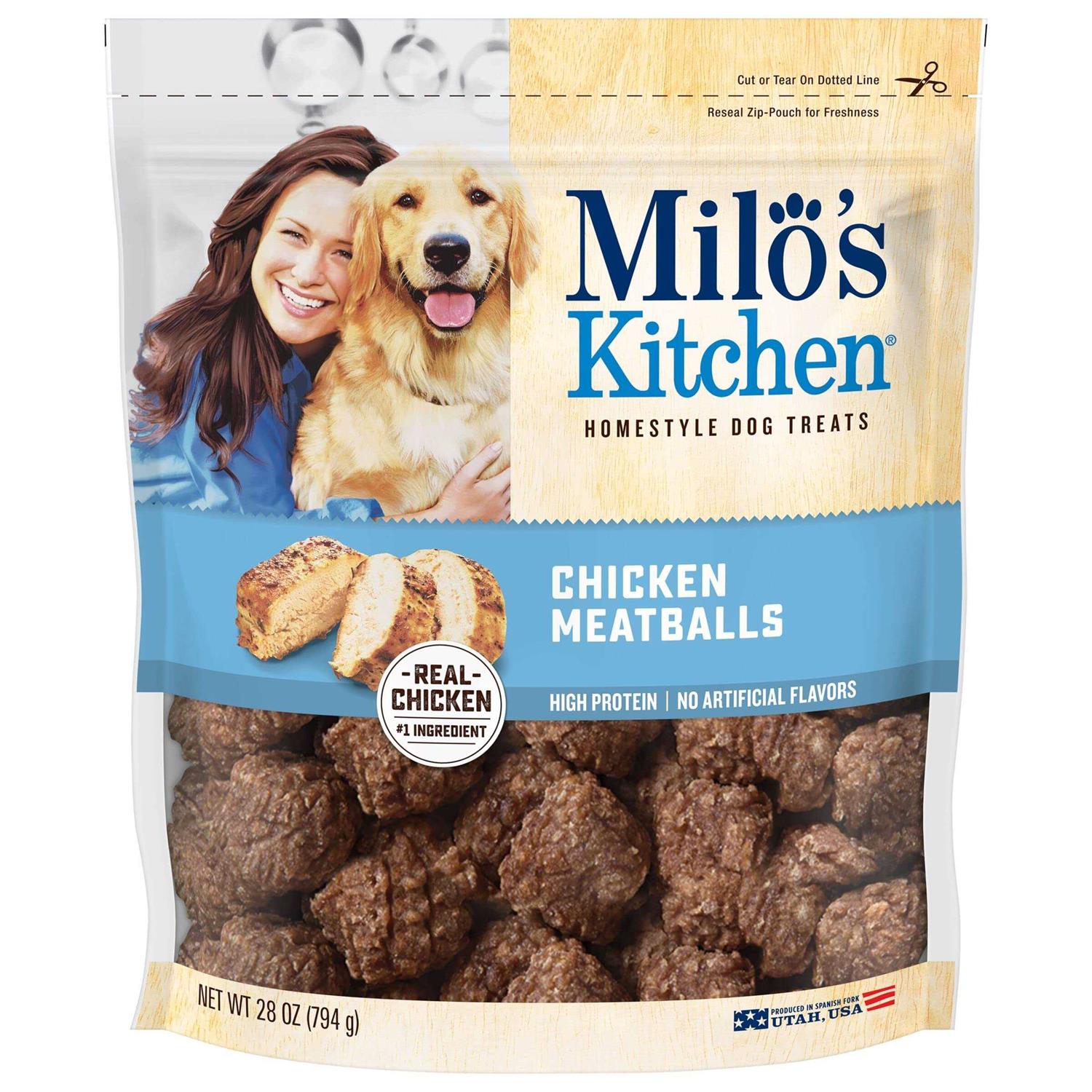 Milo’s Kitchen Chicken Meatballs Dog Treats - Healthber