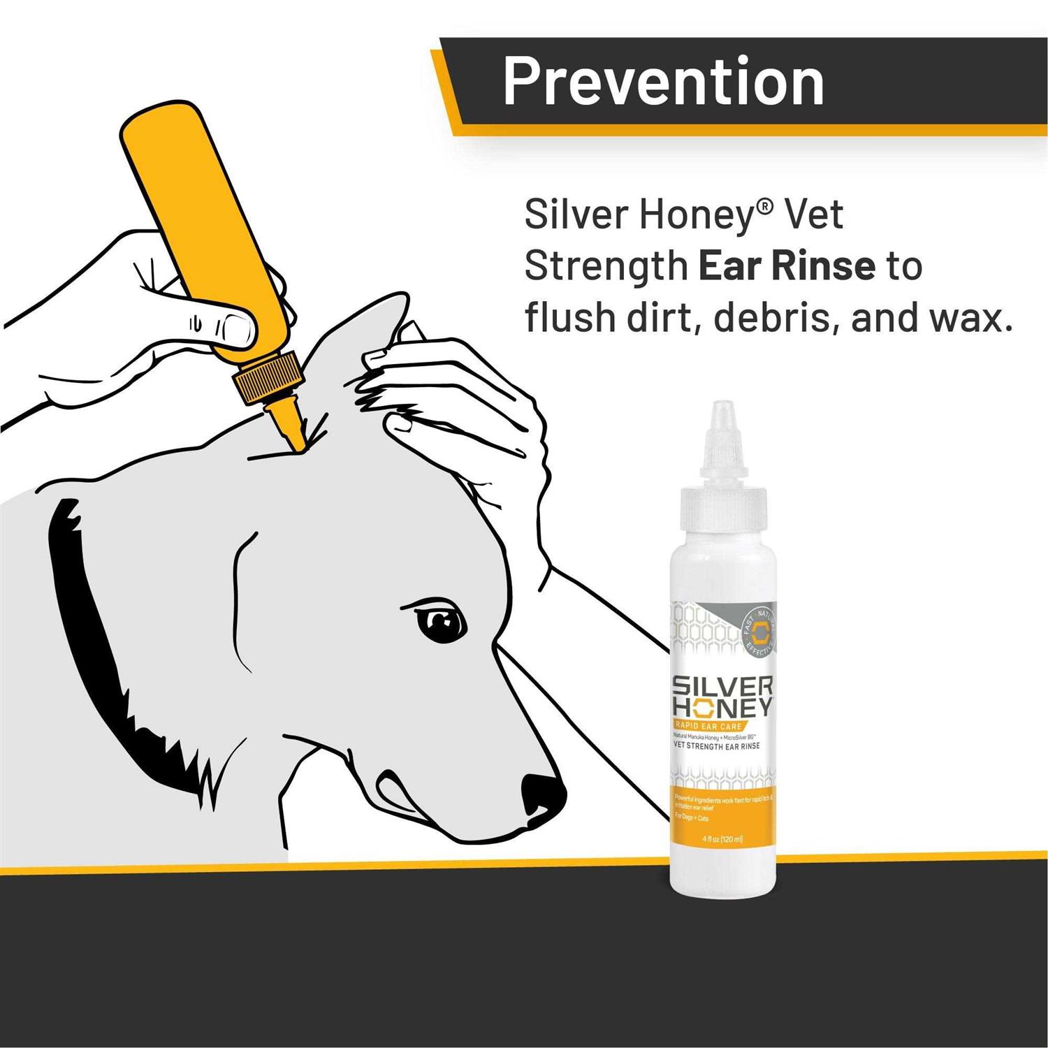 Silver Honey Rapid Ear Care Vet Strength Ear Rinse - Healthber