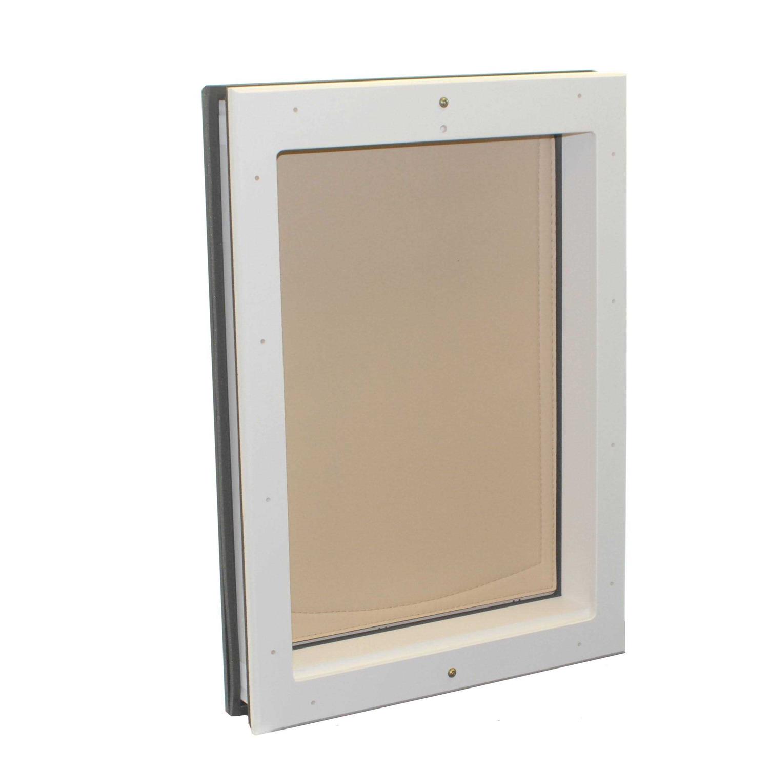 Freedom Pet Pass – Door Mounted Dog Doors – Large – Clear - Healthber