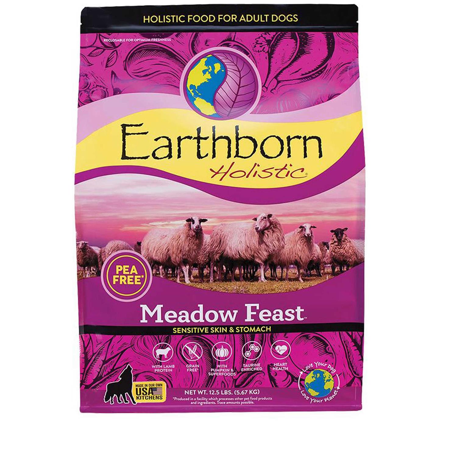 Earthborn Holistic Grain Free Meadow Feast Dog Food - Healthber