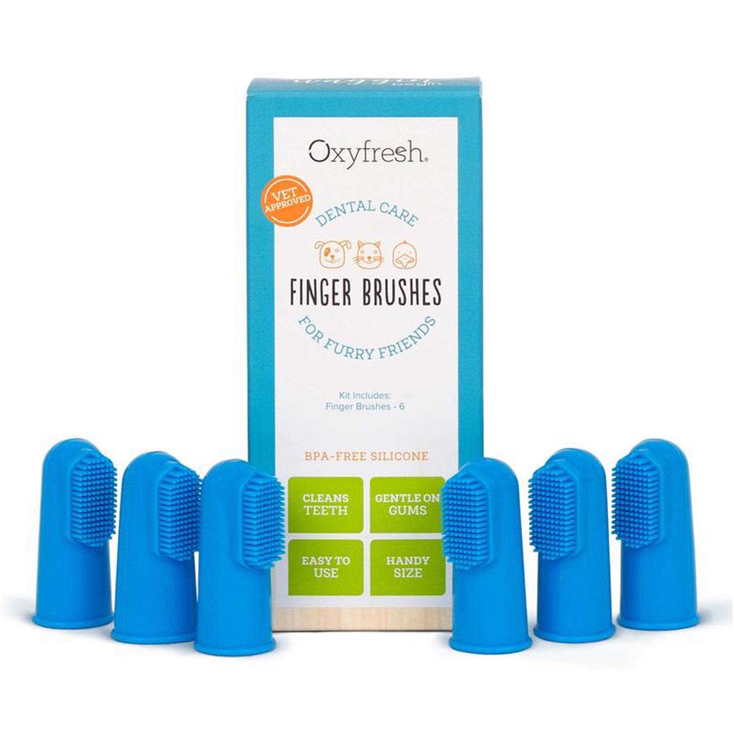 Oxyfresh Pet Finger Brush Blue - Healthber