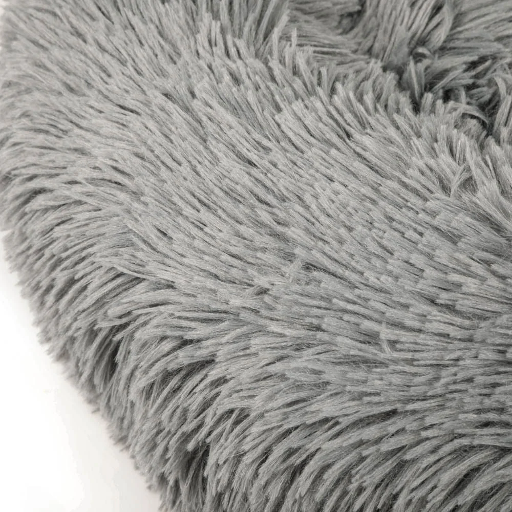 Donut Pet Bed, Gray - Healthber