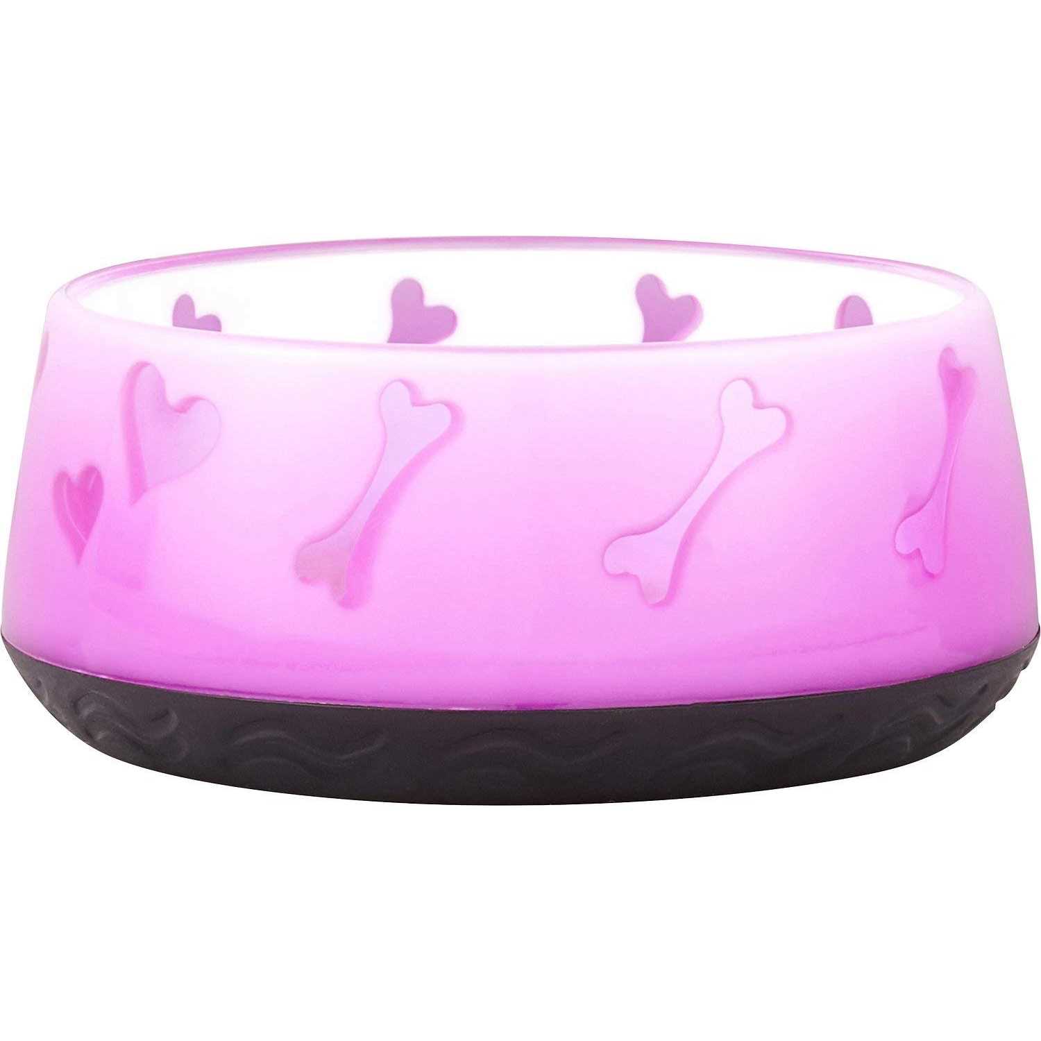 Dogit Dog Food and Water Bowl, BPA-Free Dog Dish, Non-Skid Dog Bowl, Pink, 90411, Size: 10.1 oz - Healthber