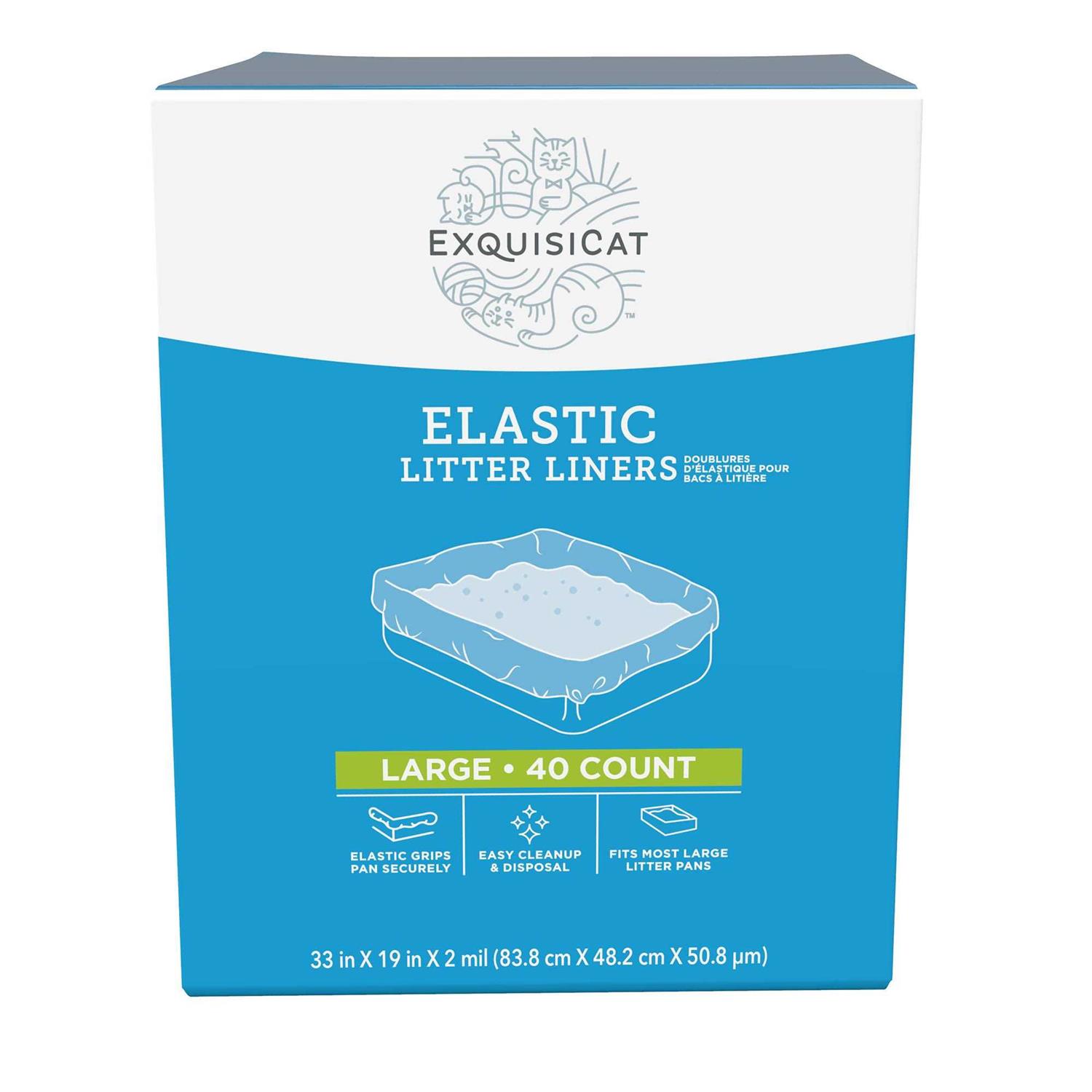 Exquisicat Elastic Litter Liners - Healthber