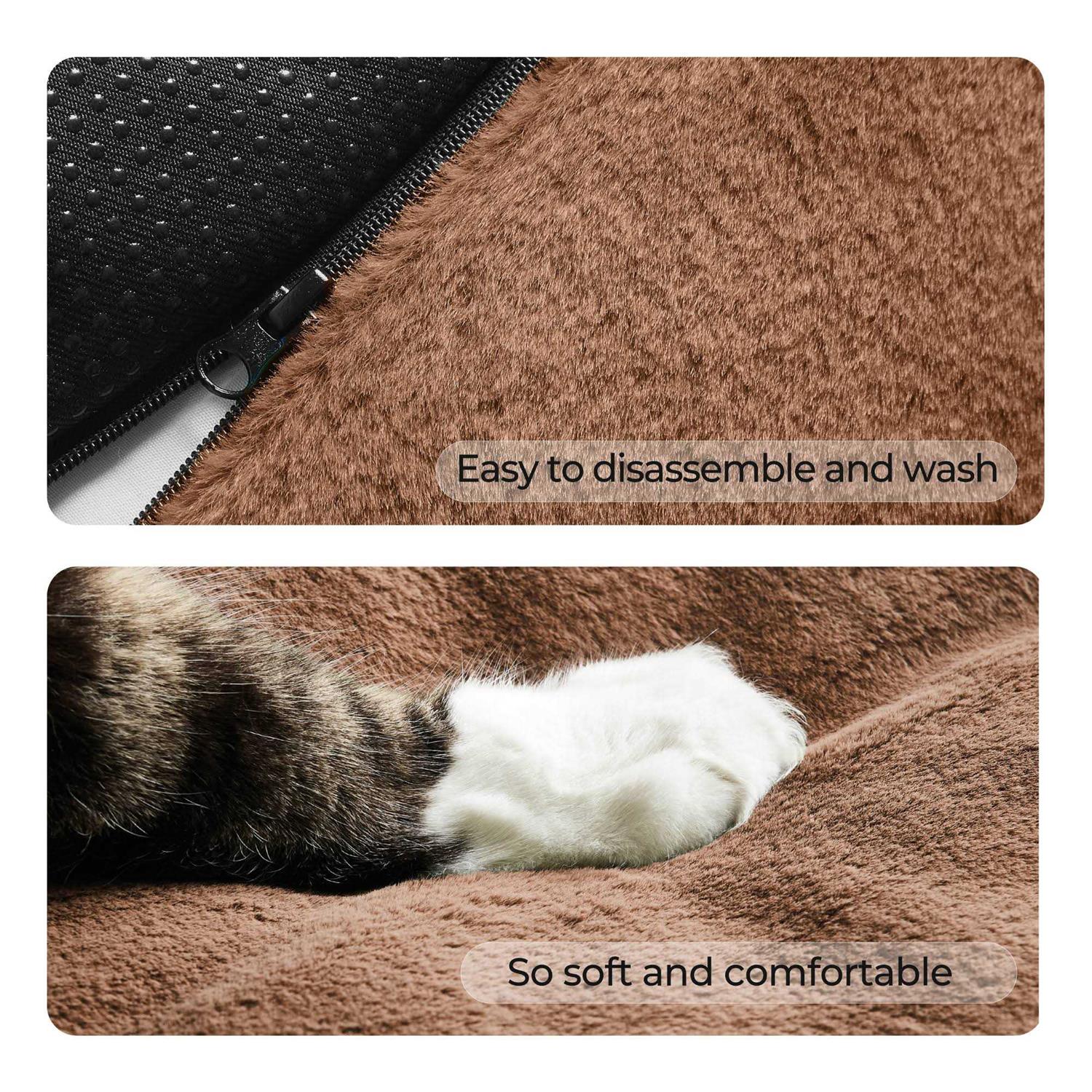 Allisandro Calming Dog Sofa Cover Bed Luxury Faux Fur Pet Couch Protector Bed - Healthber