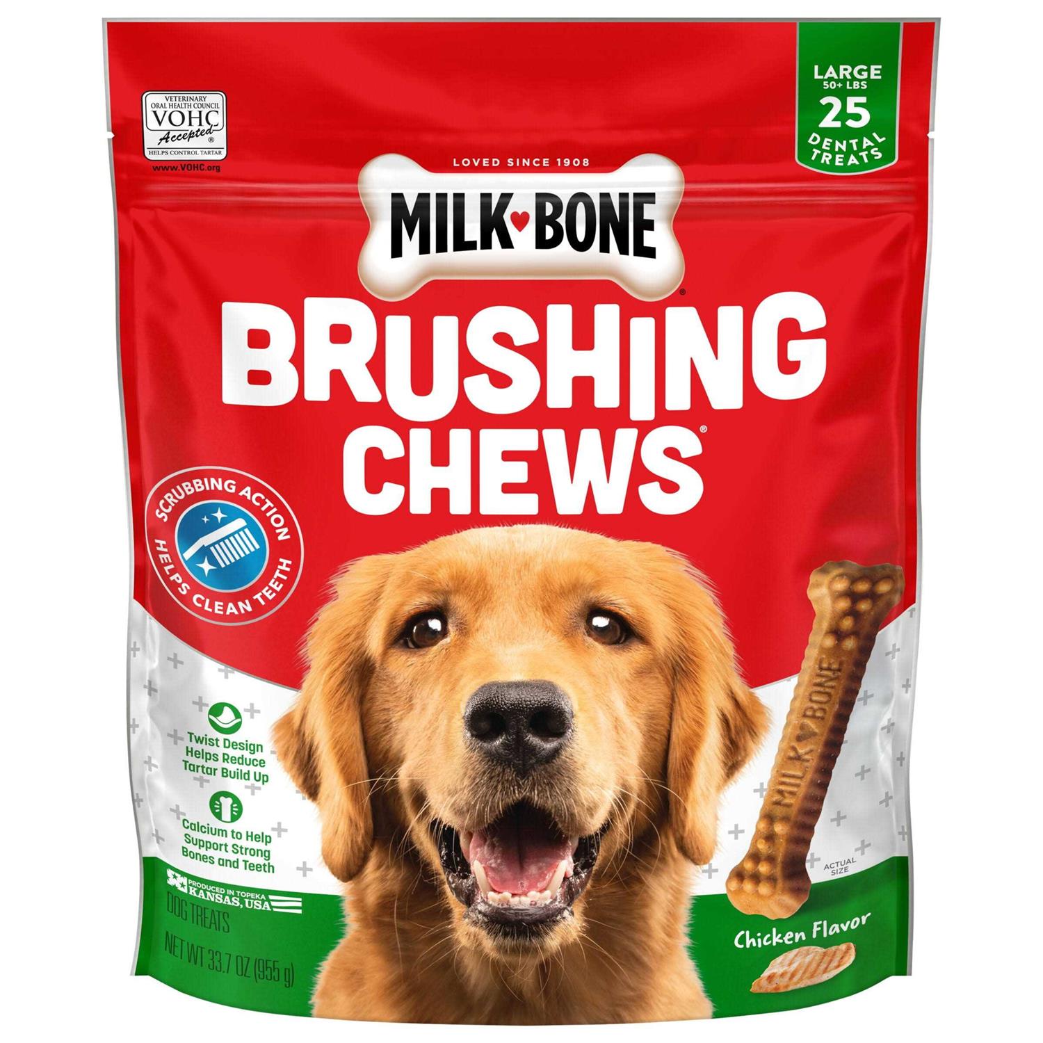 Milk-Bone Brushing Chews Dental Dog Treats - Healthber