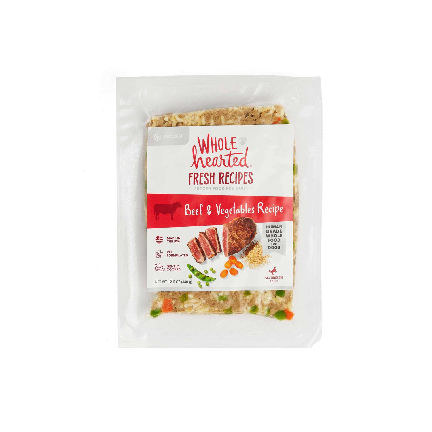 WholeHearted Fresh Frozen Beef Recipe Dog Food - Healthber