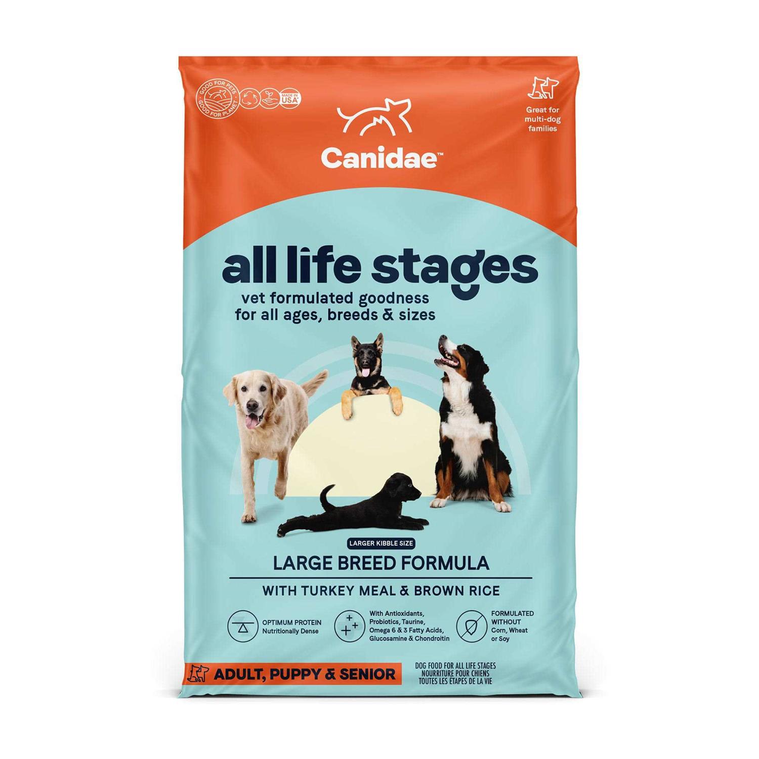 Canidae All Life Stages Large Breed Dog Dry Food Turkey Meal Brown Rice Formula - Healthber