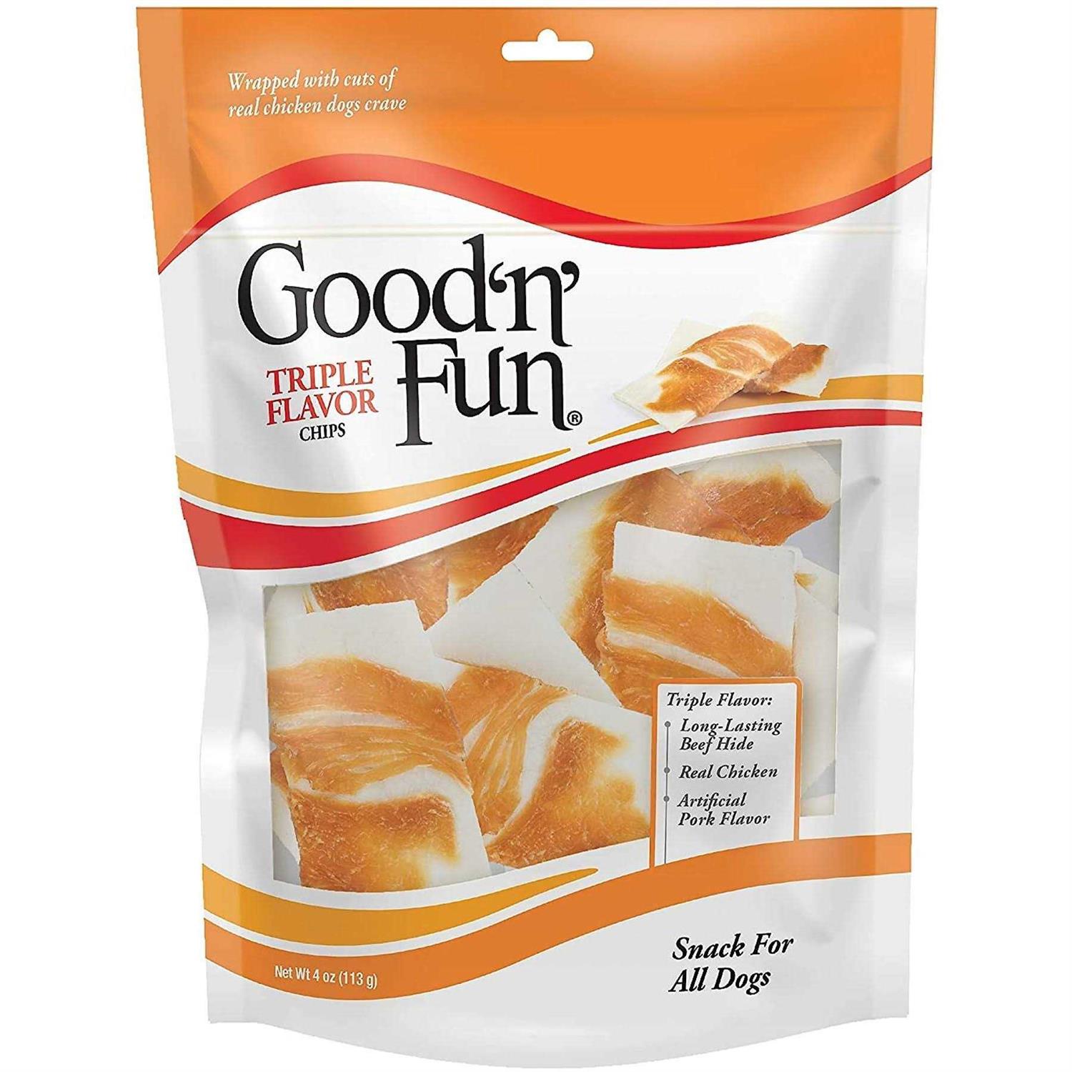 Good ‘n’ Fun Triple Flavor Chips Dog Treats - Healthber