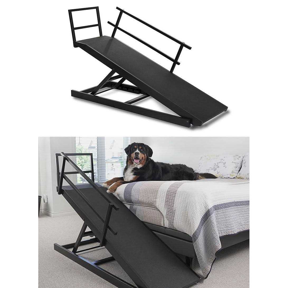 Doggoramps Large Bed Ramp for Big & Medium Dogs Adjustable Height Sturdy - Healthber
