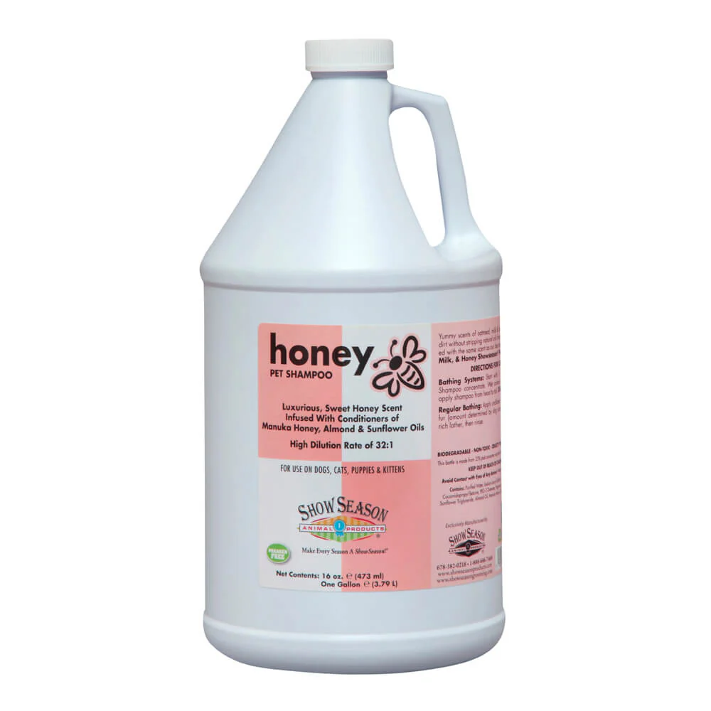 Honey Shampoo for Dogs, Cats, Puppies and Kittens, 1 Gallon - Healthber