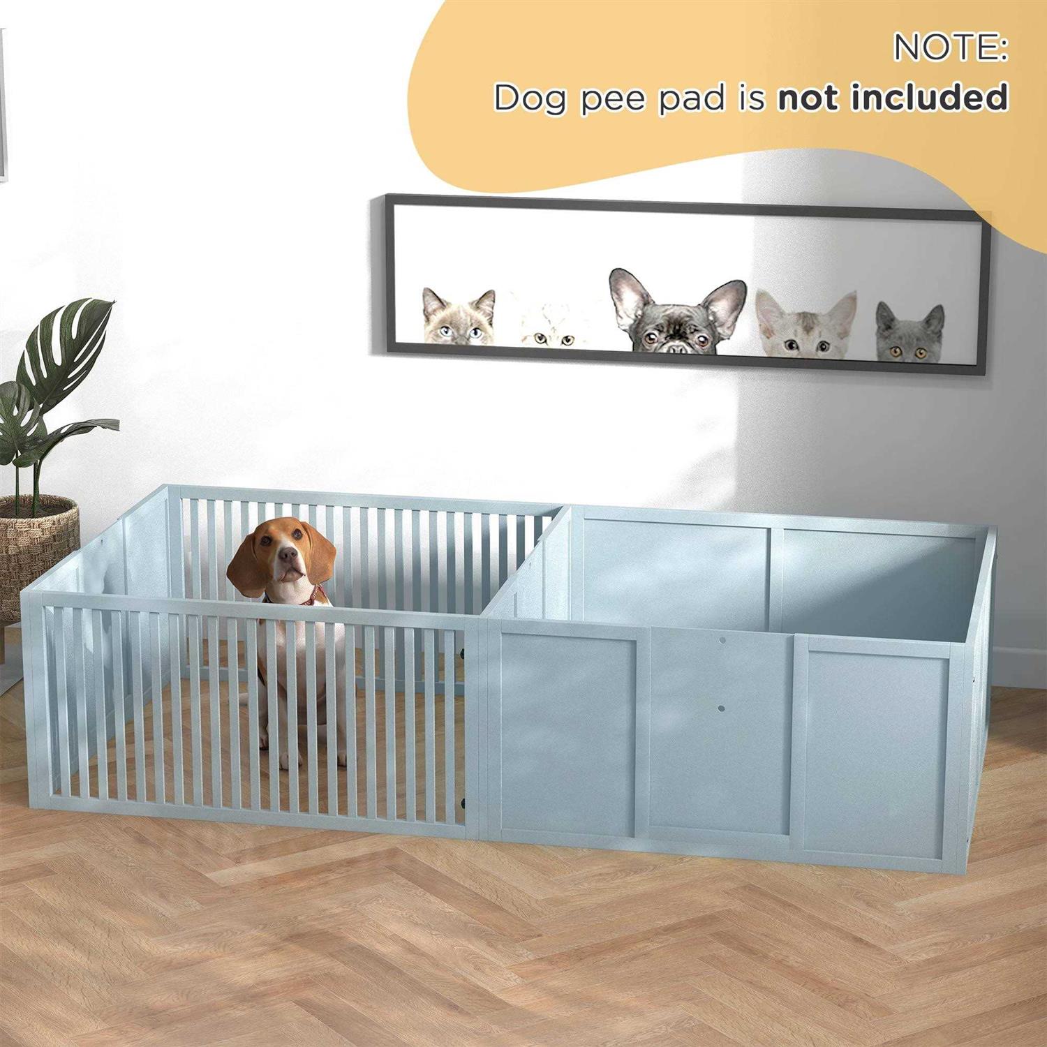 Pawhut 81 x 40 Whelping Box for Dogs Built for Mother’s Comfort - Healthber