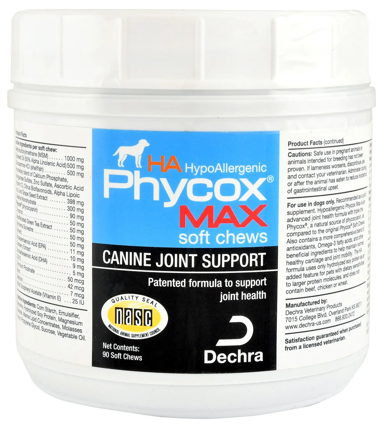 Phycox MAX HA Soft Chews, 90 Count - Healthber