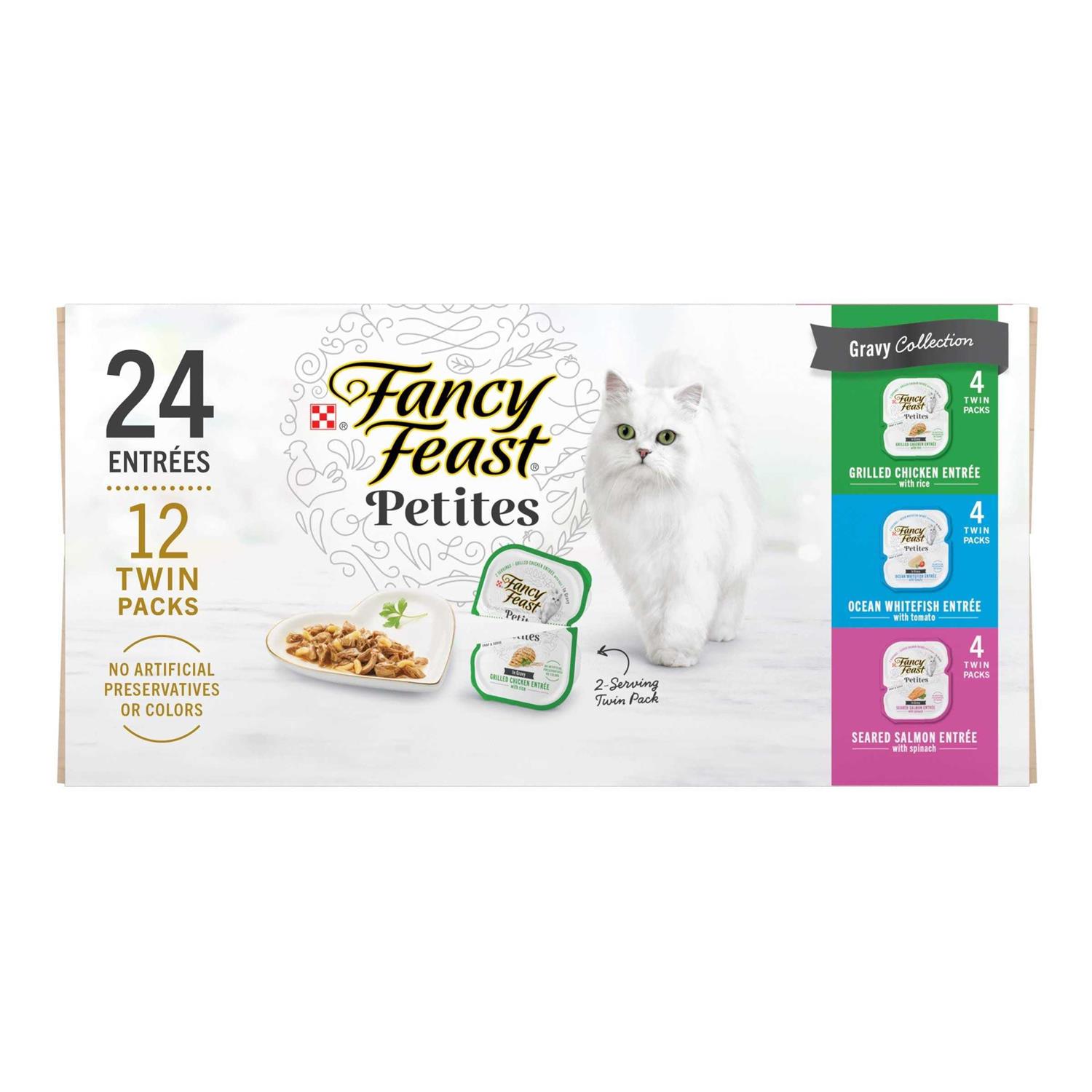 Fancy Feast Gourmet Petites Gravy Collection Variety Pack Wet Cat Food - Healthber
