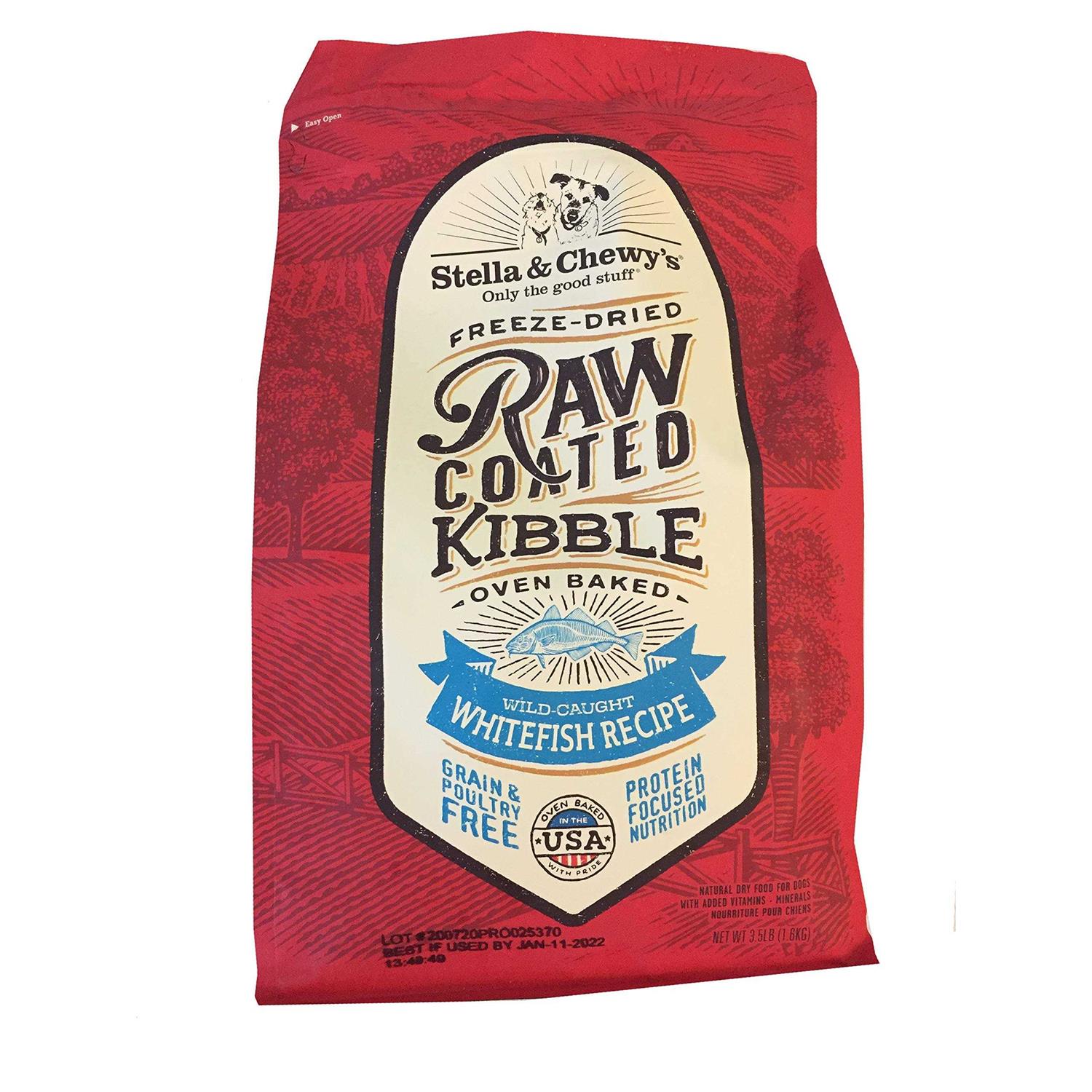 Stella & Chewy’s Raw Coated Dog Kibble Wild Caught Whitefish - Healthber