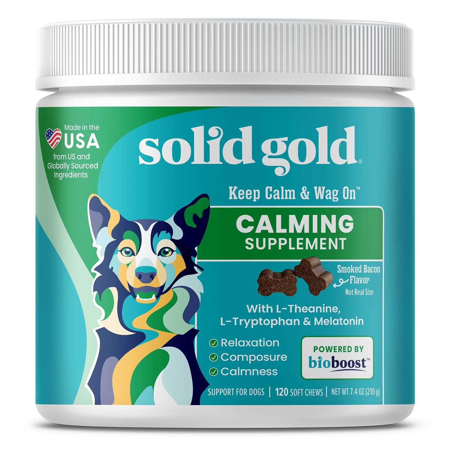 Solid Gold Keep Calm and Wag On - Healthber